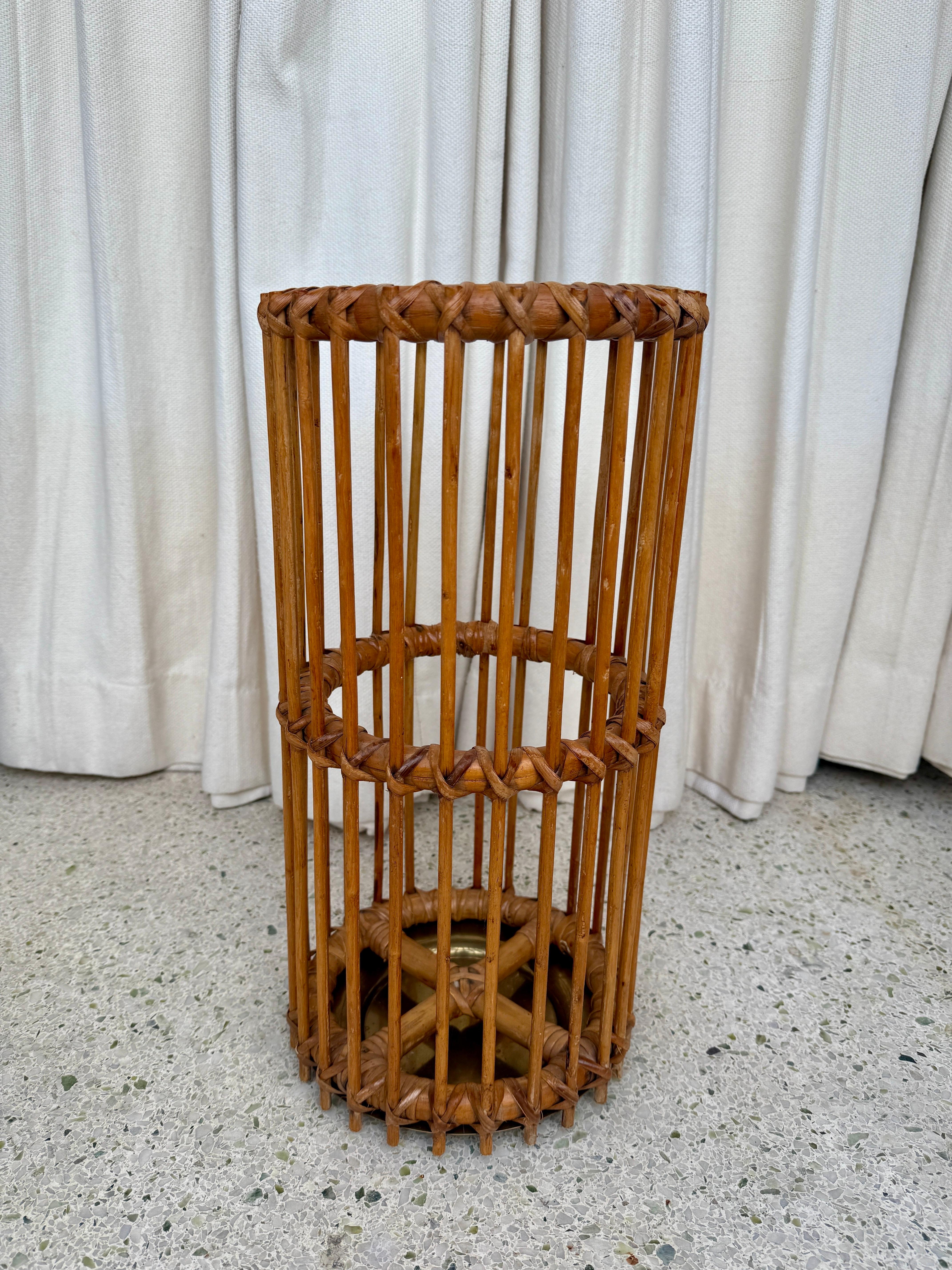 1960's Italienischer Bambus Schirmständer im Angebot 1