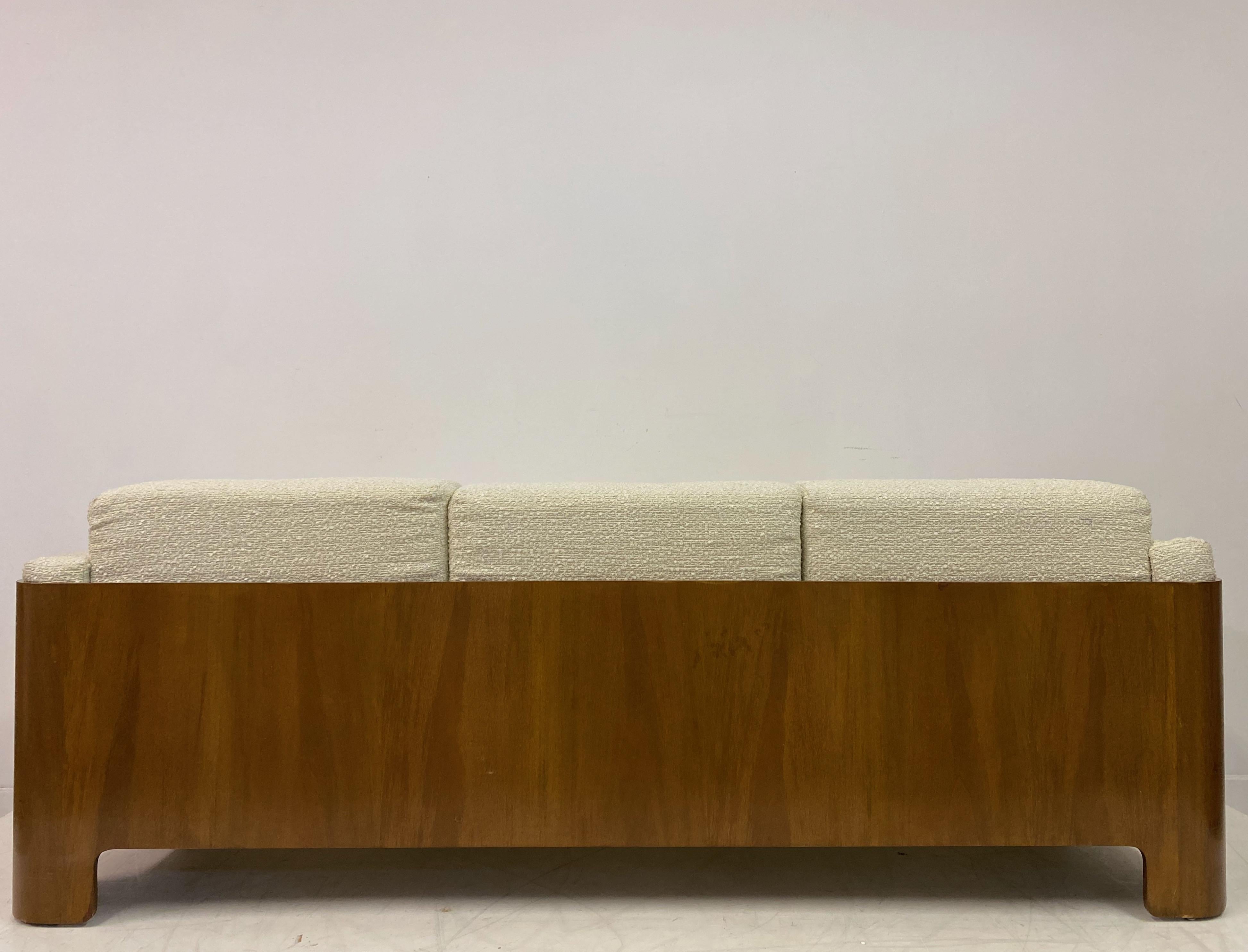 1960s Italian Bent Ply Sofa in Boucle 3