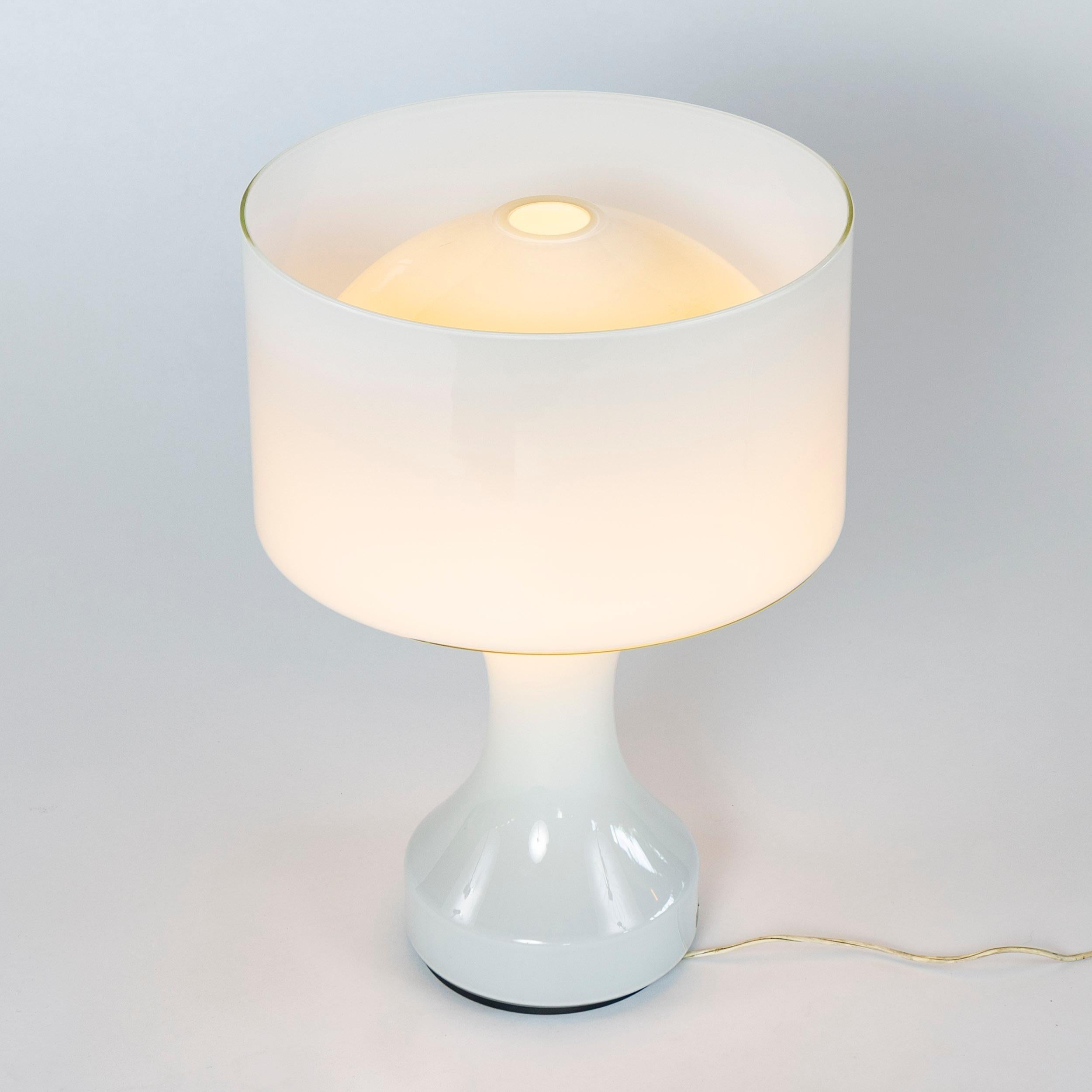 Italian Glass Table Lamp by Enrico Capuzzo for Vistosi, 1965 For Sale