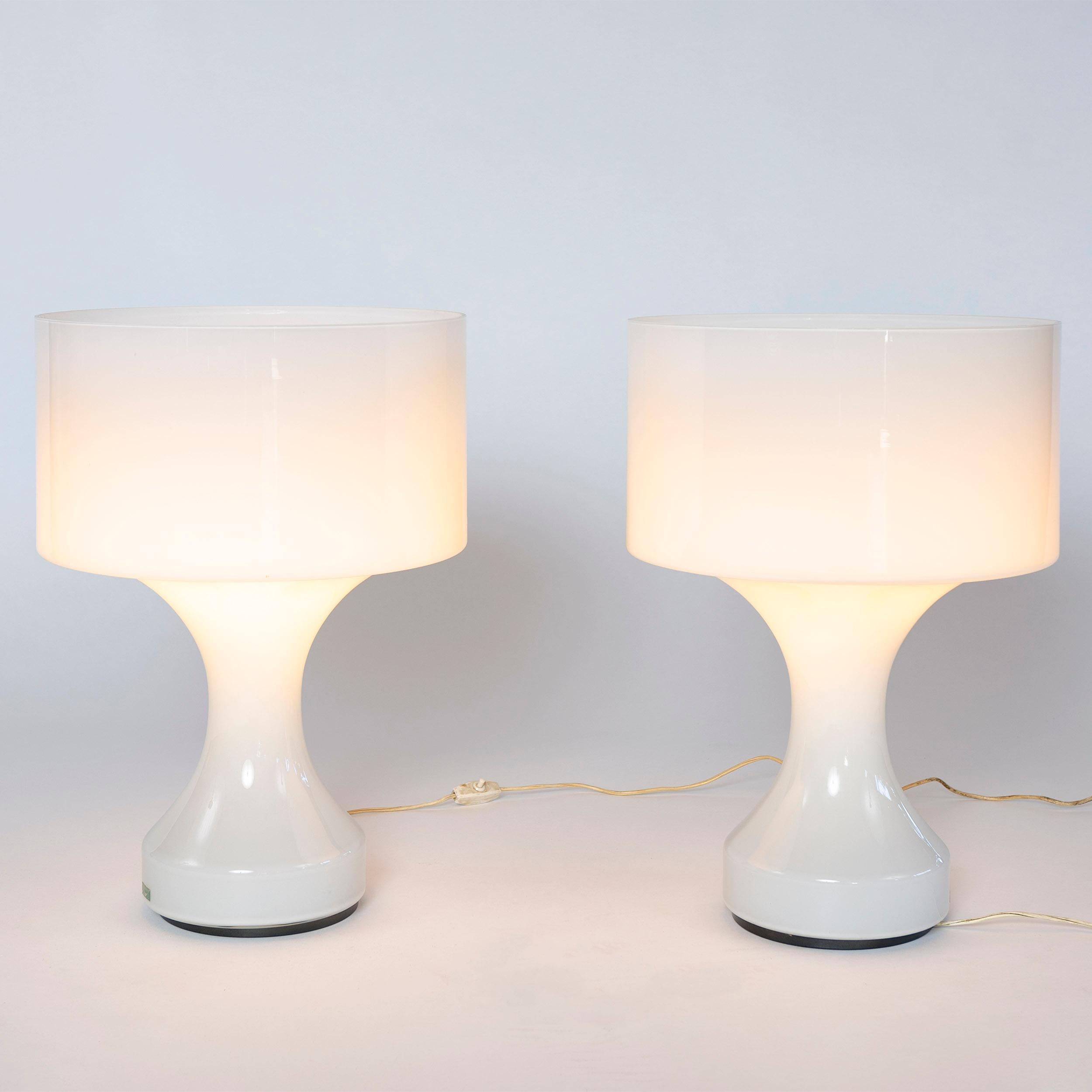 1960s Italian Blown Glass Sebenica Table Lamp by Enrico Capuzzo for Vistosi For Sale 1