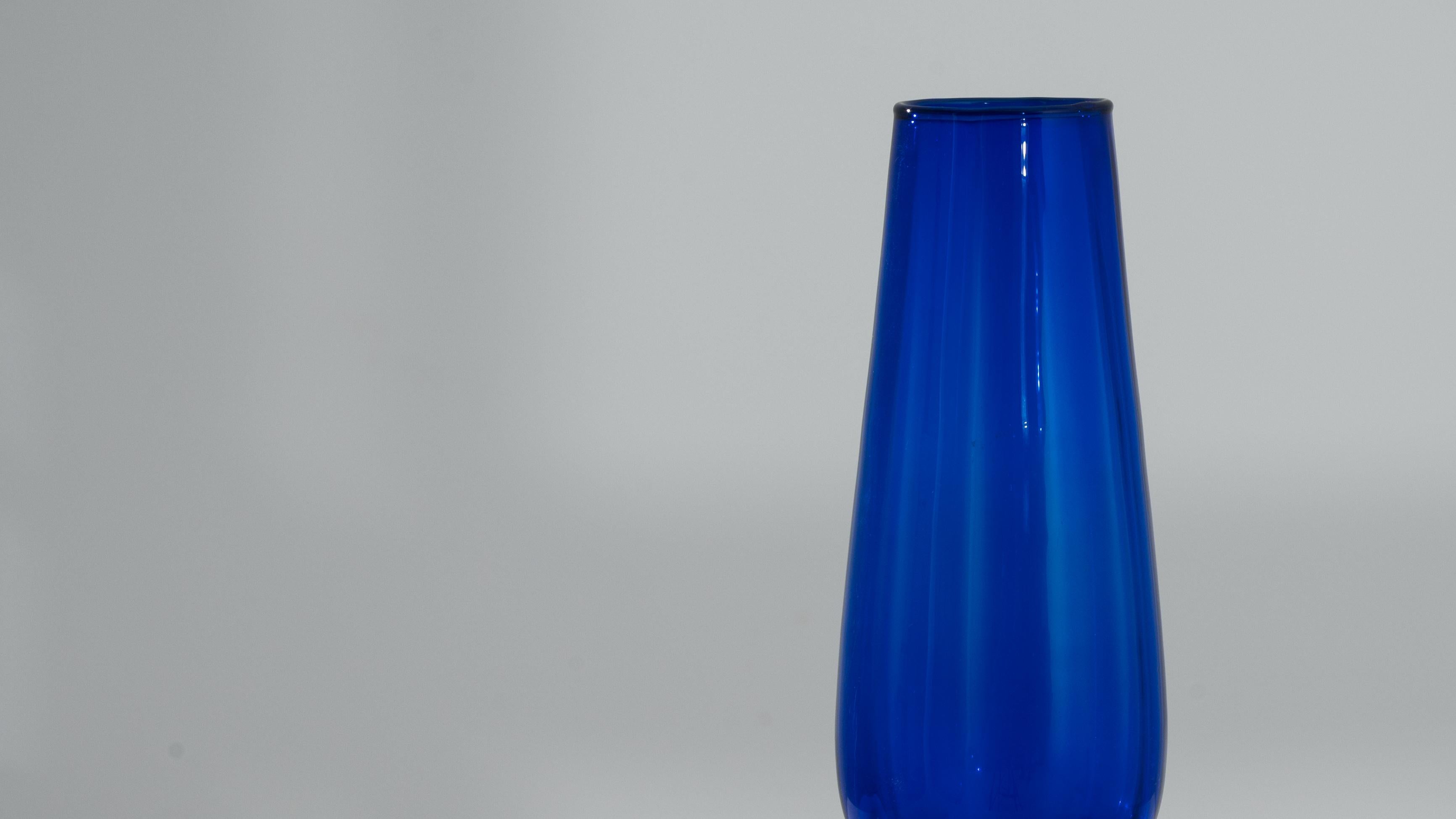 1960s Italian Blue Glass Goblet 1