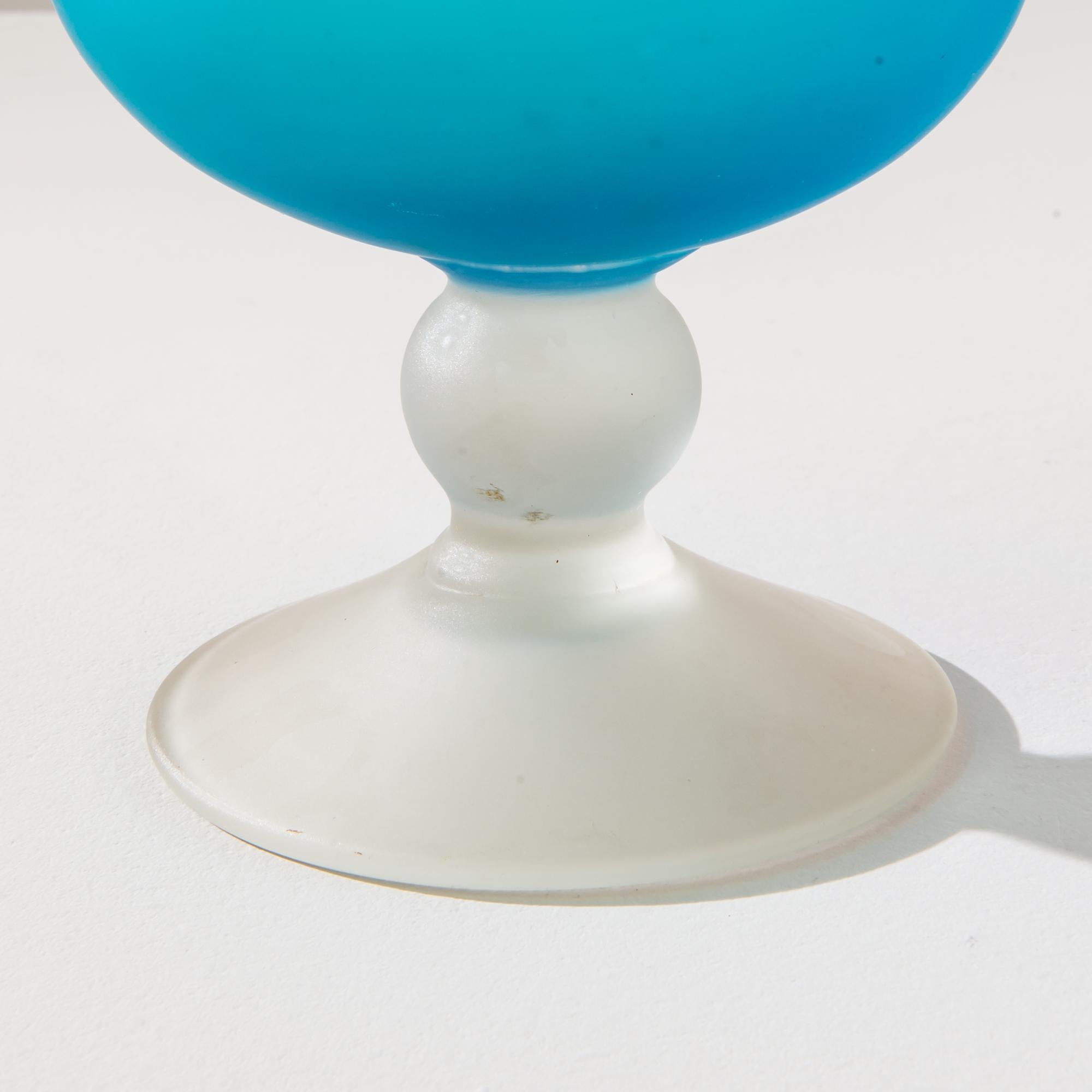 1960s Italian Blue Glass Jug For Sale 4