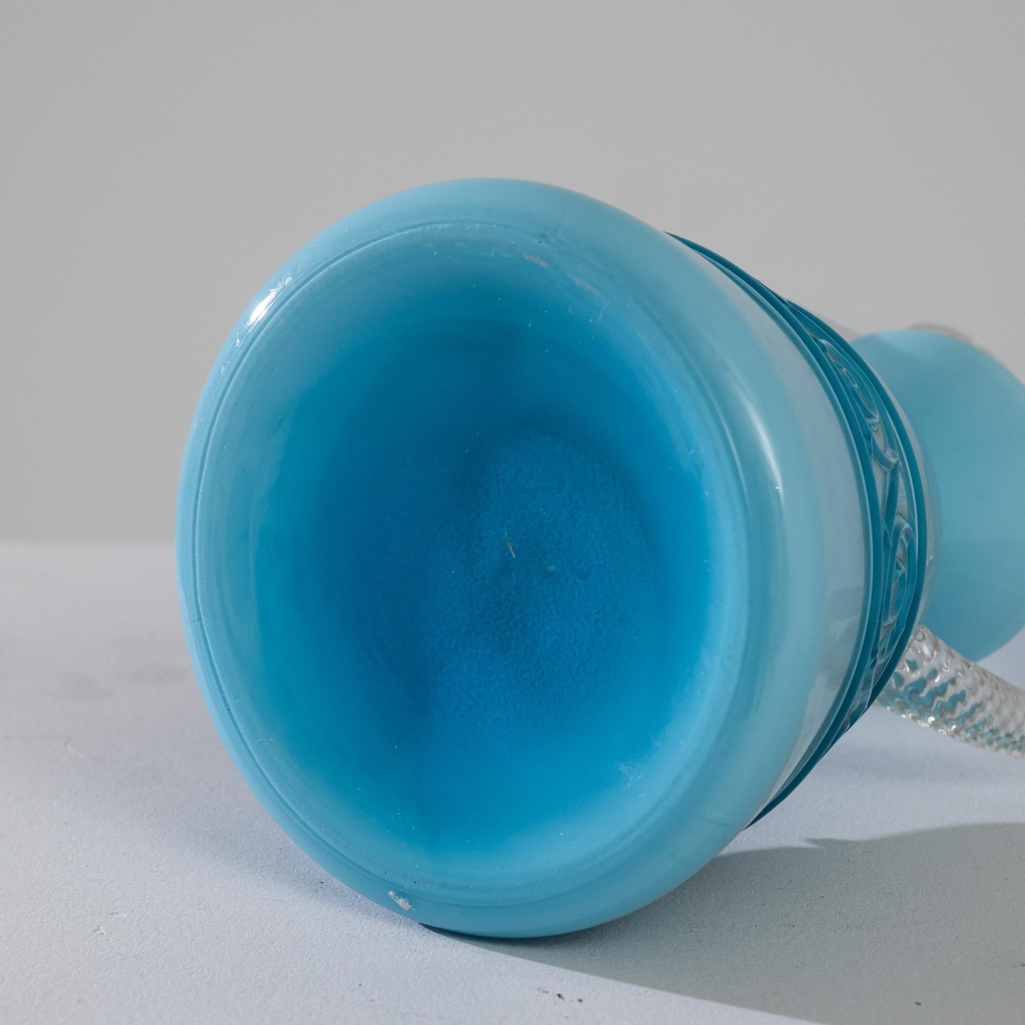 20th Century 1960s Italian Blue Glass Vase