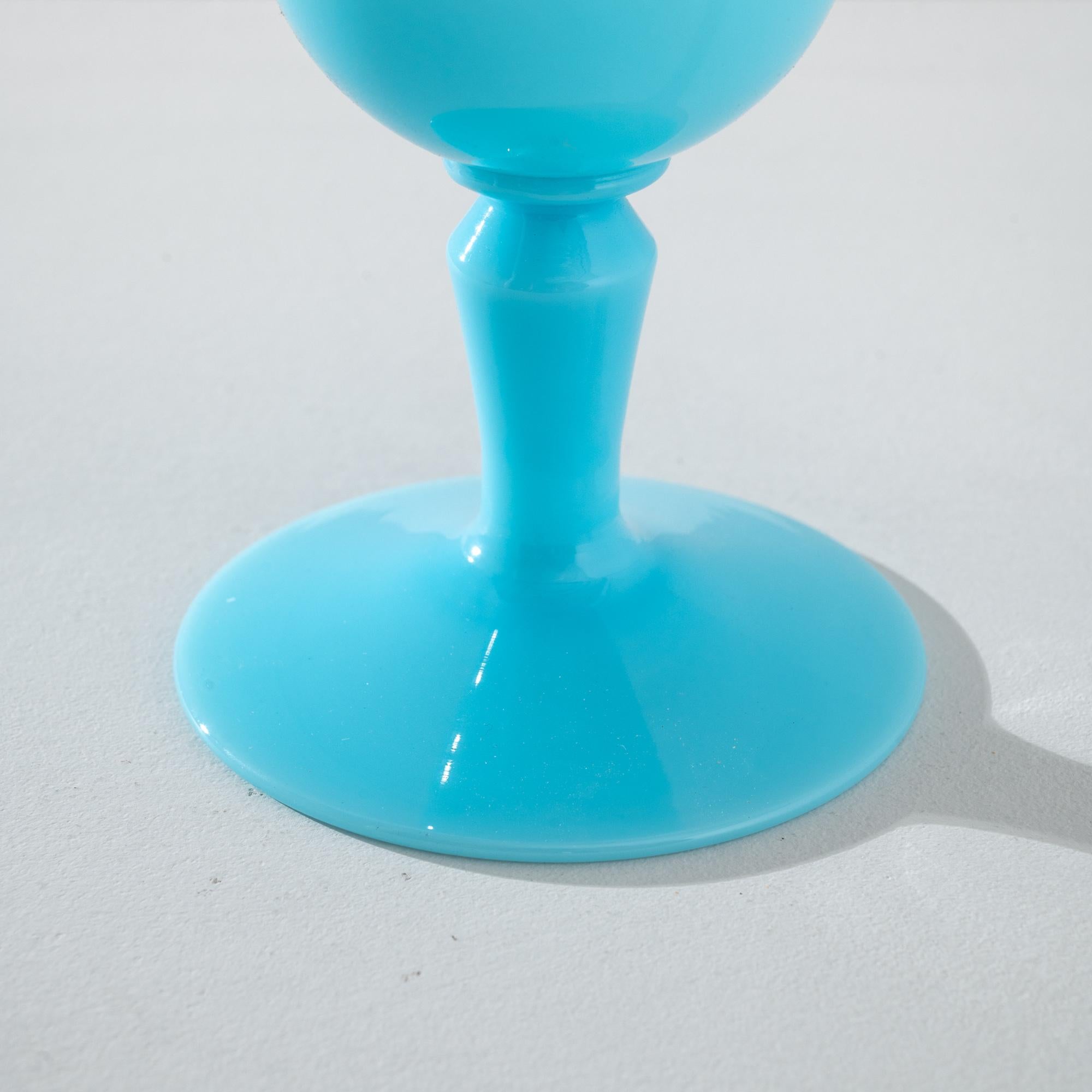 1960s Italian Blue Glass Vase 3