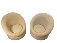 1960s Italian Boucle Tub Chairs