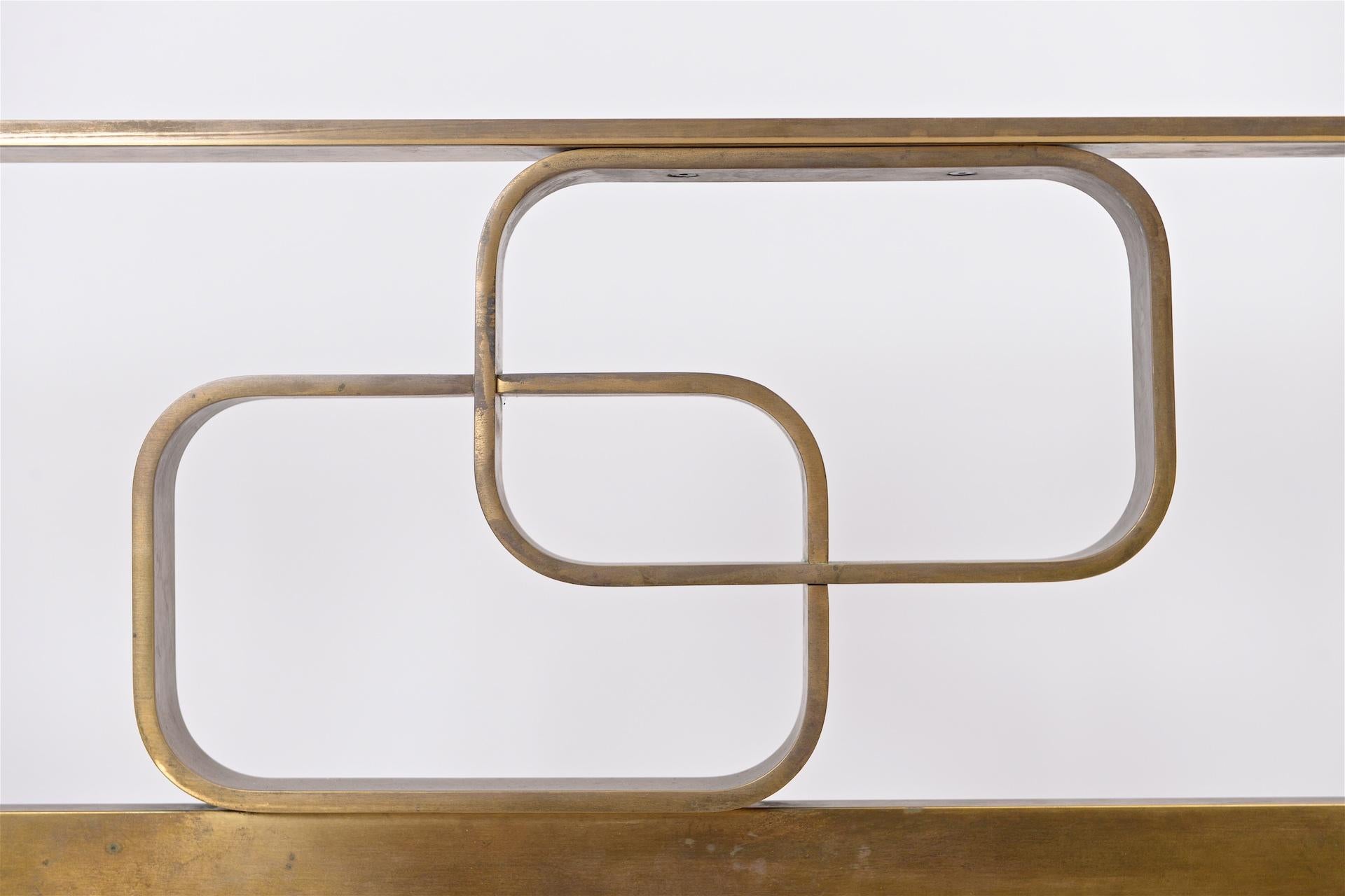 Mid-20th Century 1960s Italian Brass Bed