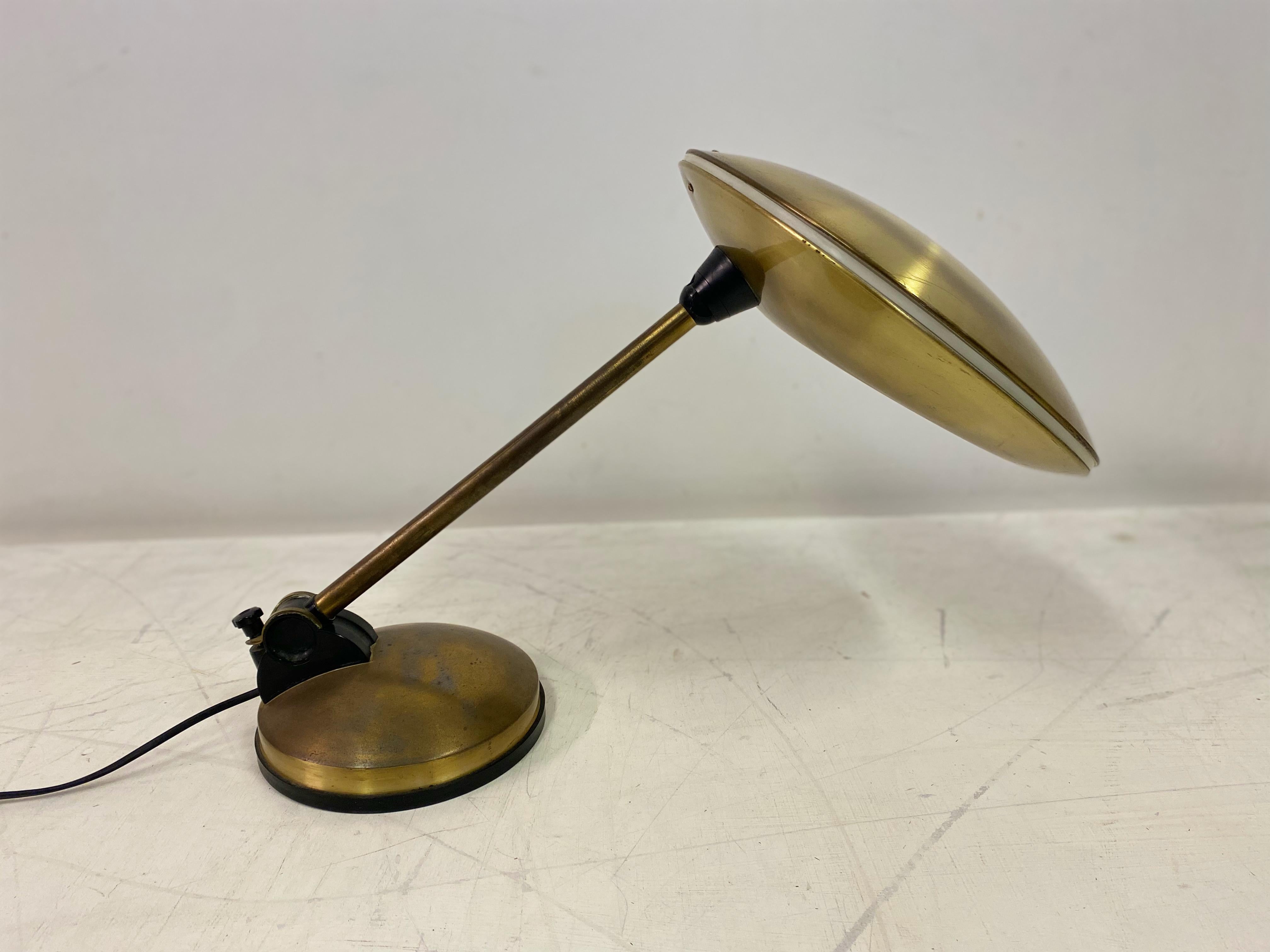 1960s Italian Brass Desk Lamp 9