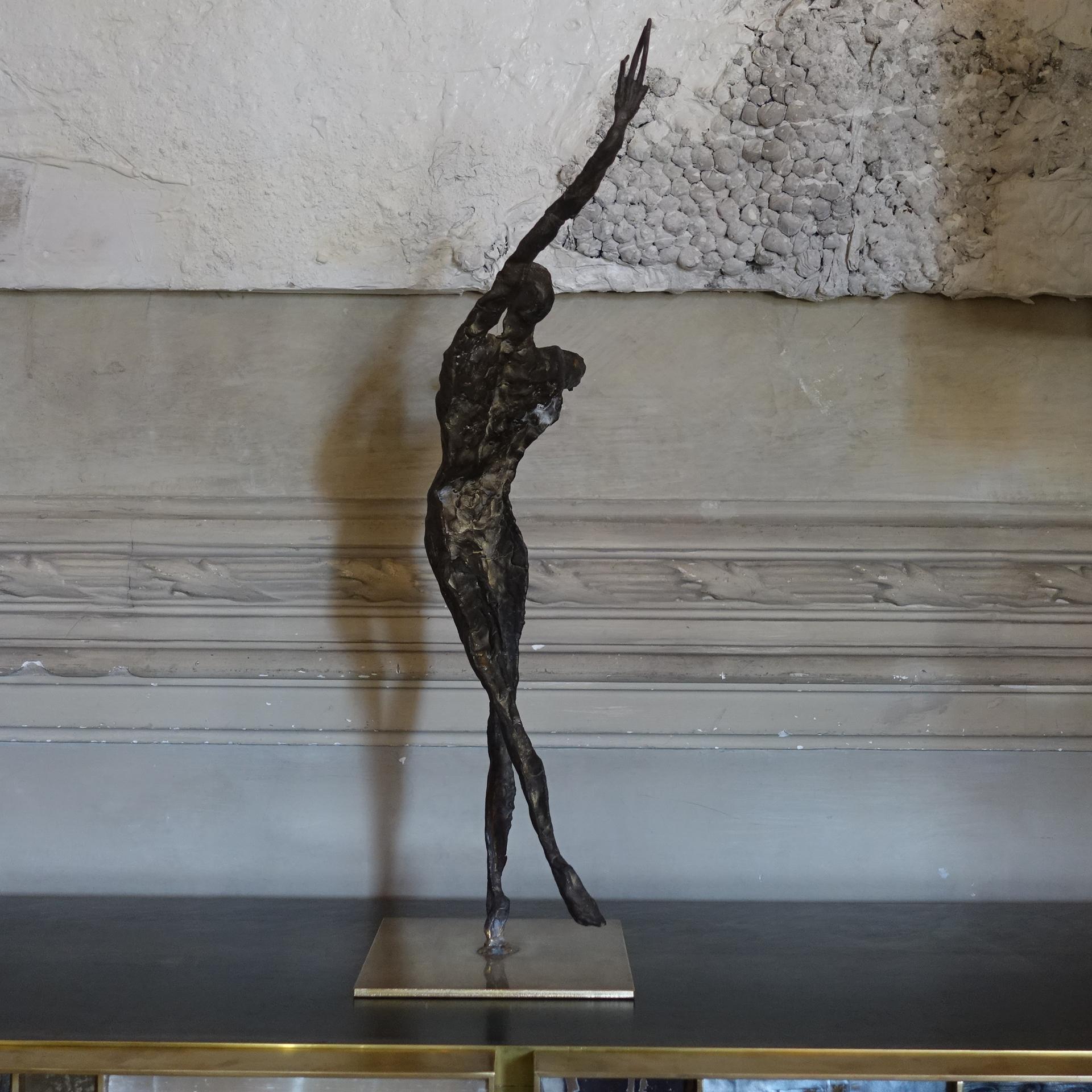 1960's Italian Brass Figurative Sculpture In Good Condition In Firenze, IT