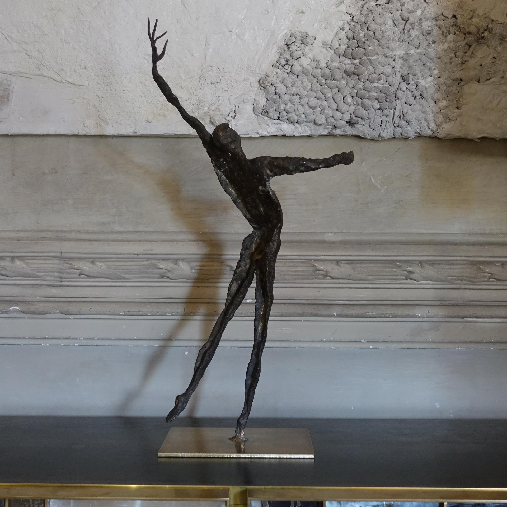 Mid-20th Century 1960's Italian Brass Figurative Sculpture