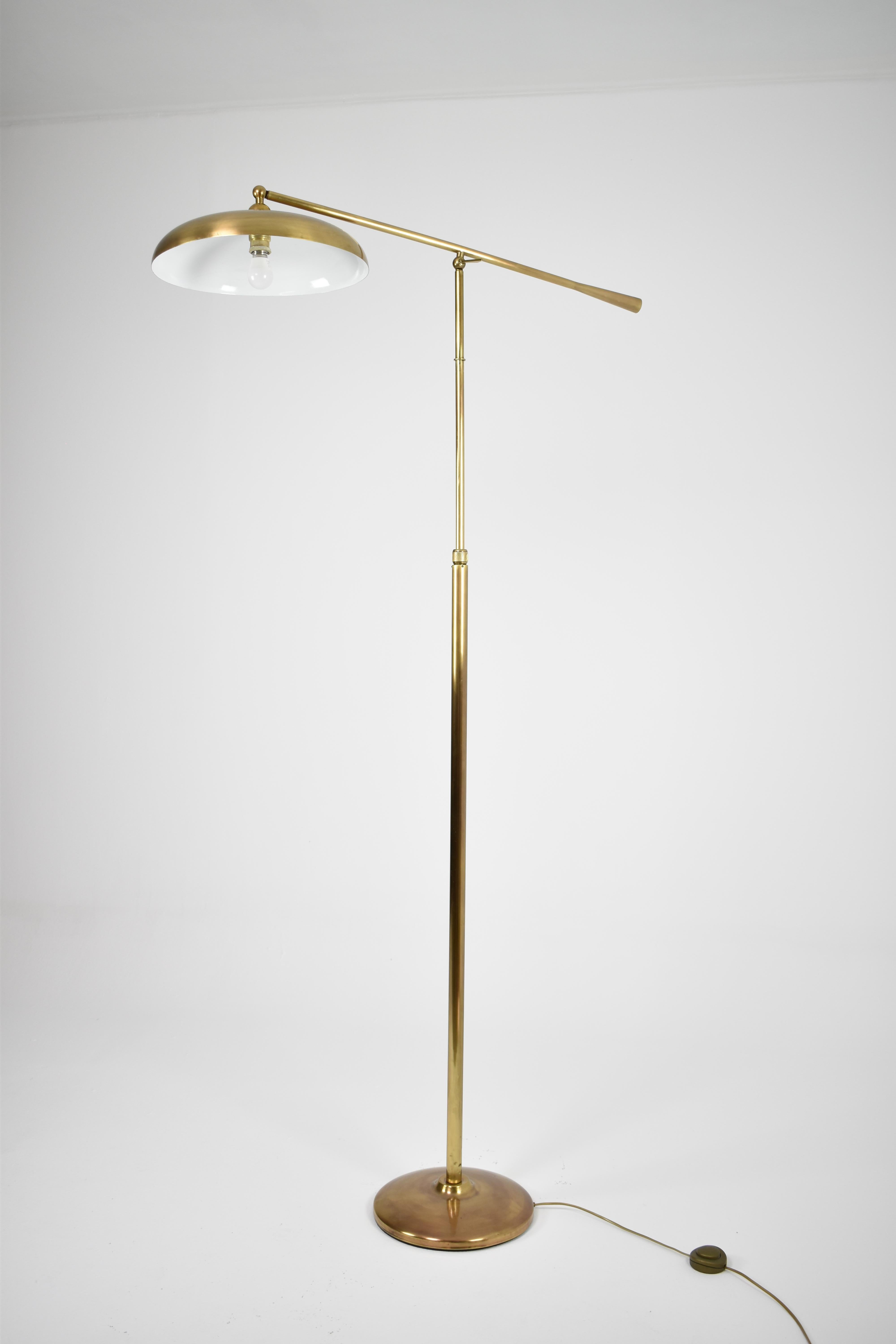 1960's Italian Brass Floor Lamp For Sale 5