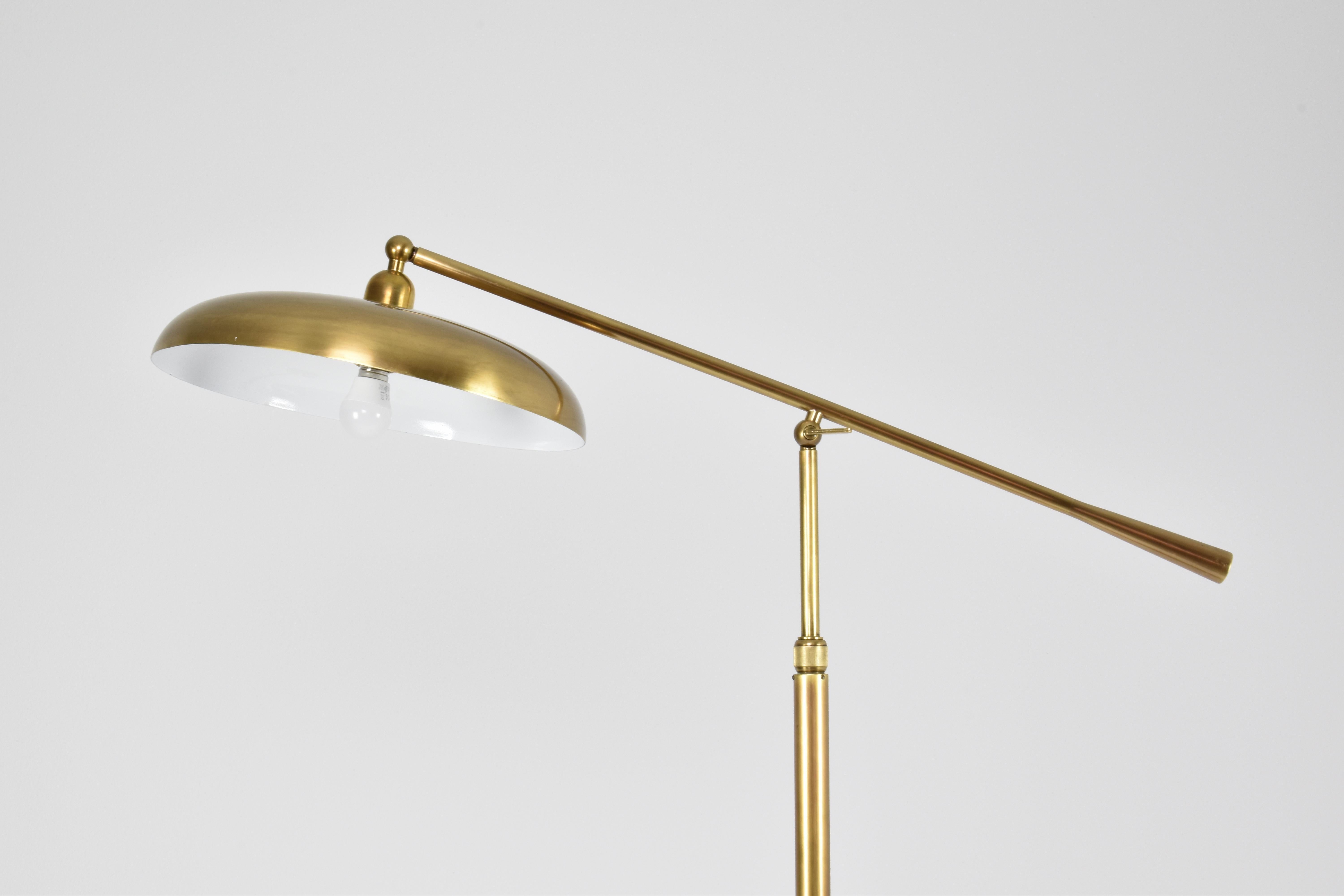 1960's Italian Brass Floor Lamp For Sale 1