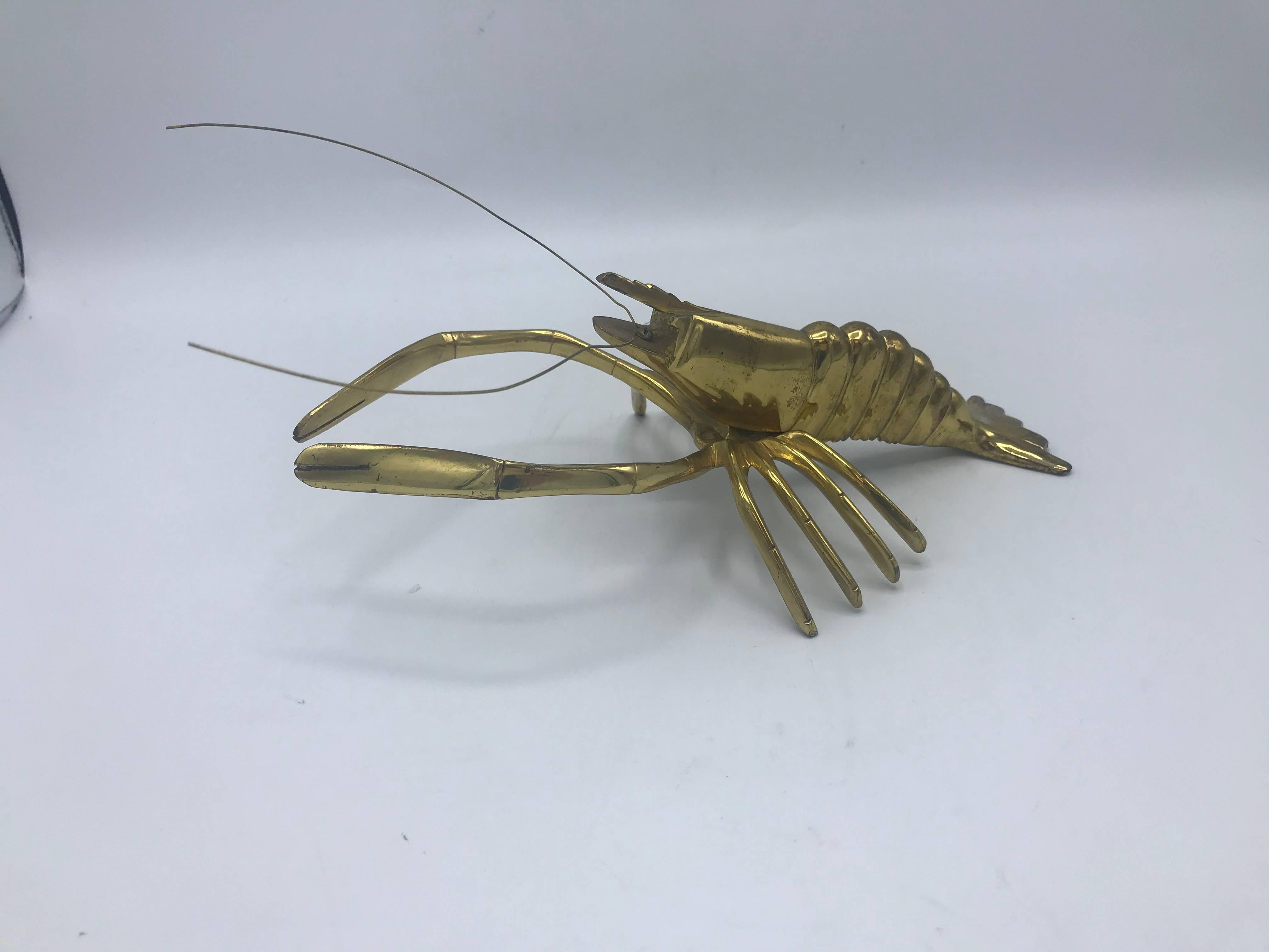 1960s Italian Brass Lobster Sculpture 1