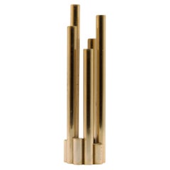 1960s Italian Brass Vase, Style of Gio Ponti for Christofle
