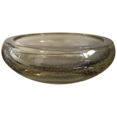 Vintage 1960's Italian bubble glass bowl