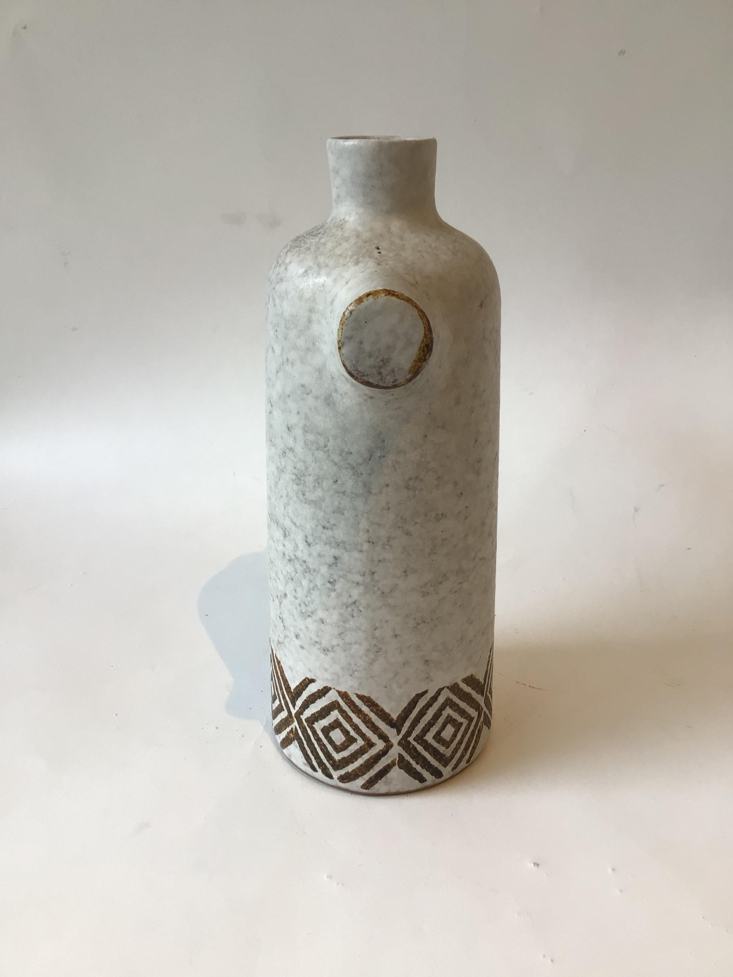 1960s Italian Ceramic Body Vase For Sale 1