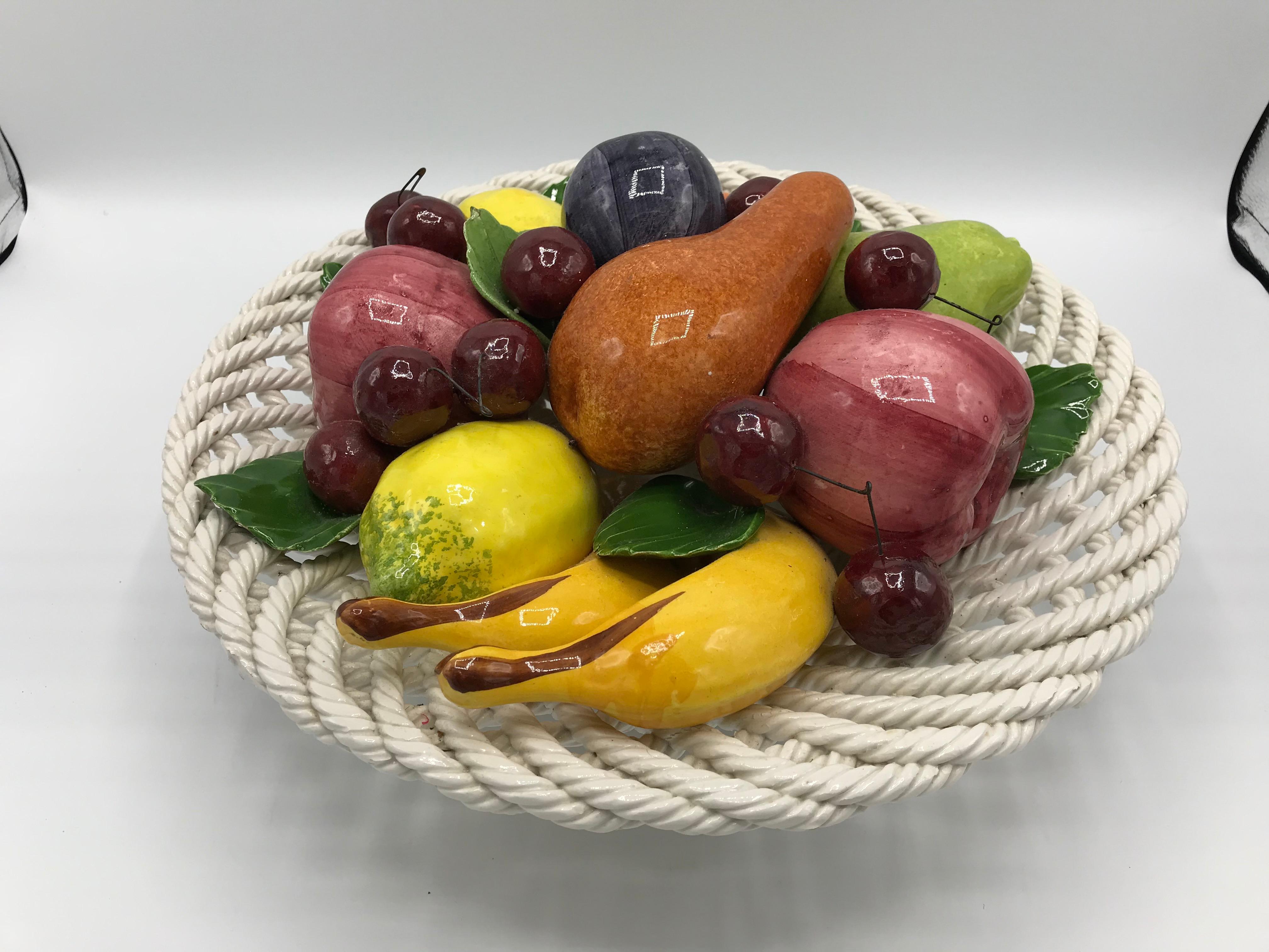 realistic ceramic fruit
