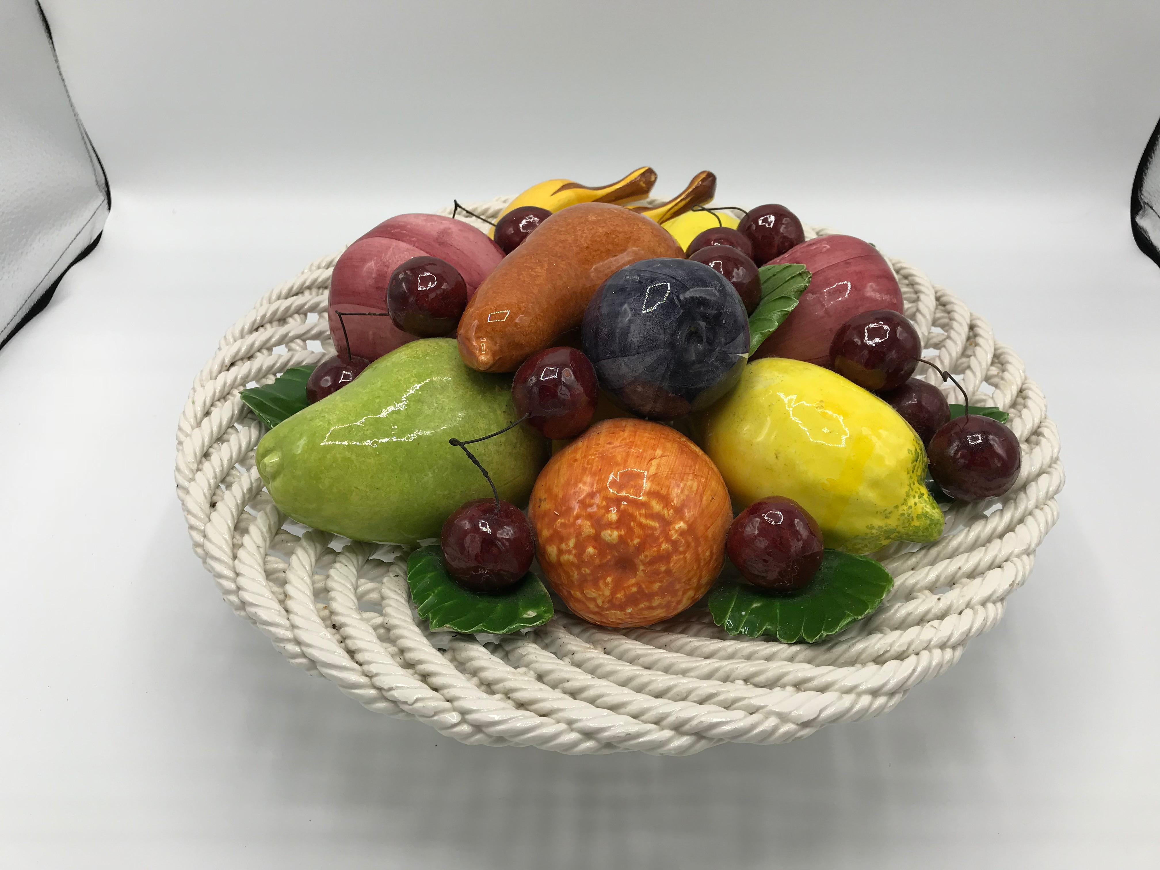 fruit basket ceramic