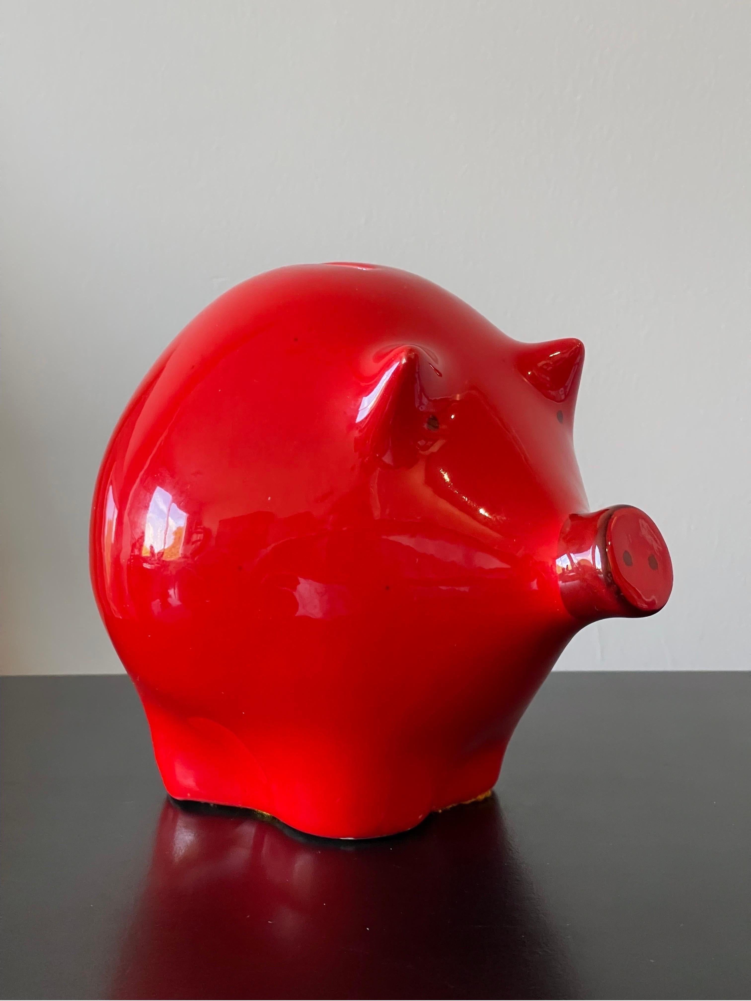1960's Italian Ceramic Piggy Bank by Baldelli for Raymor For Sale 2