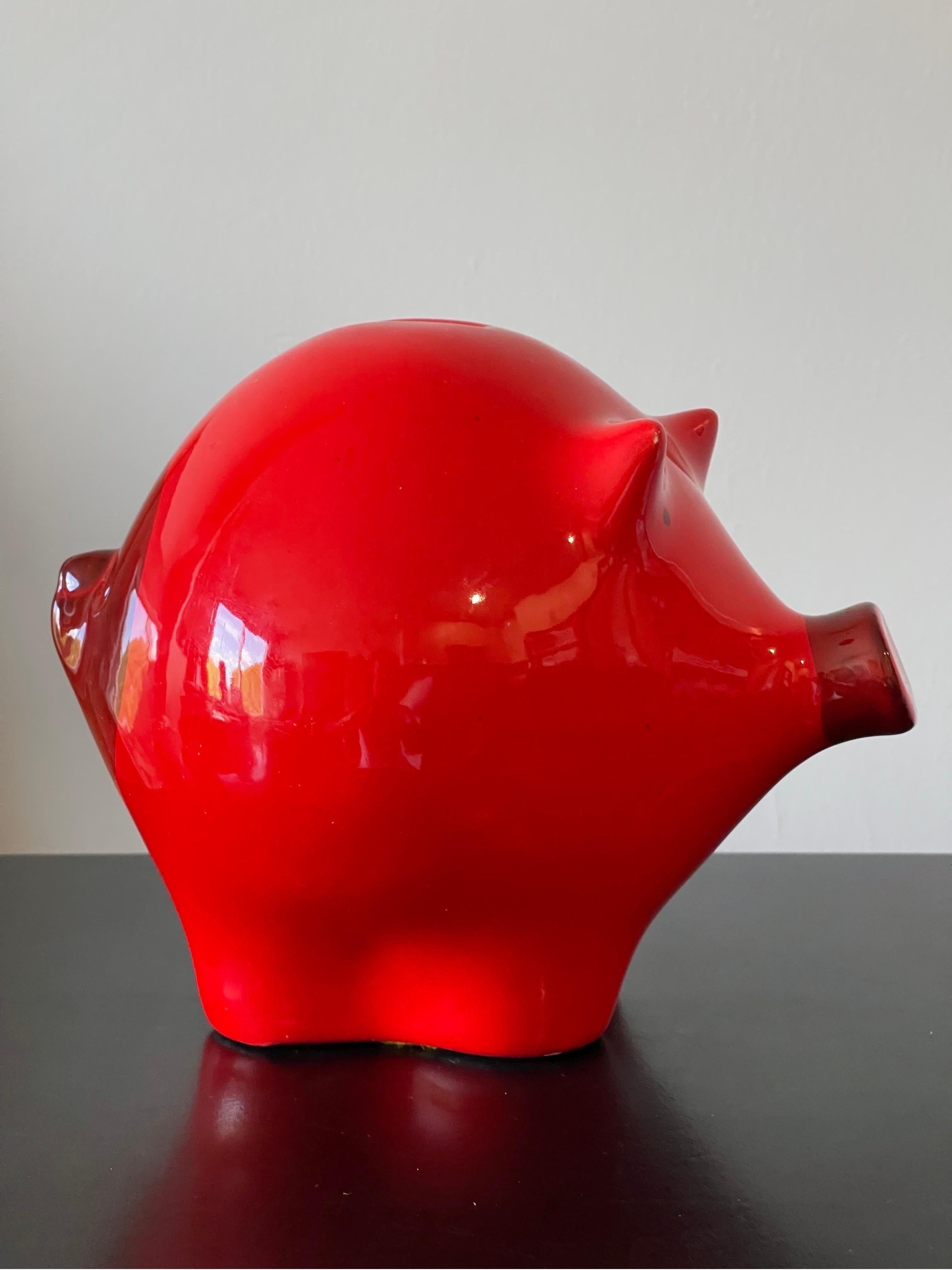 1960's Italian Ceramic Piggy Bank by Baldelli for Raymor For Sale 1