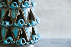 1960s Italian Ceramic Table Lamp by Romacrea, Rome