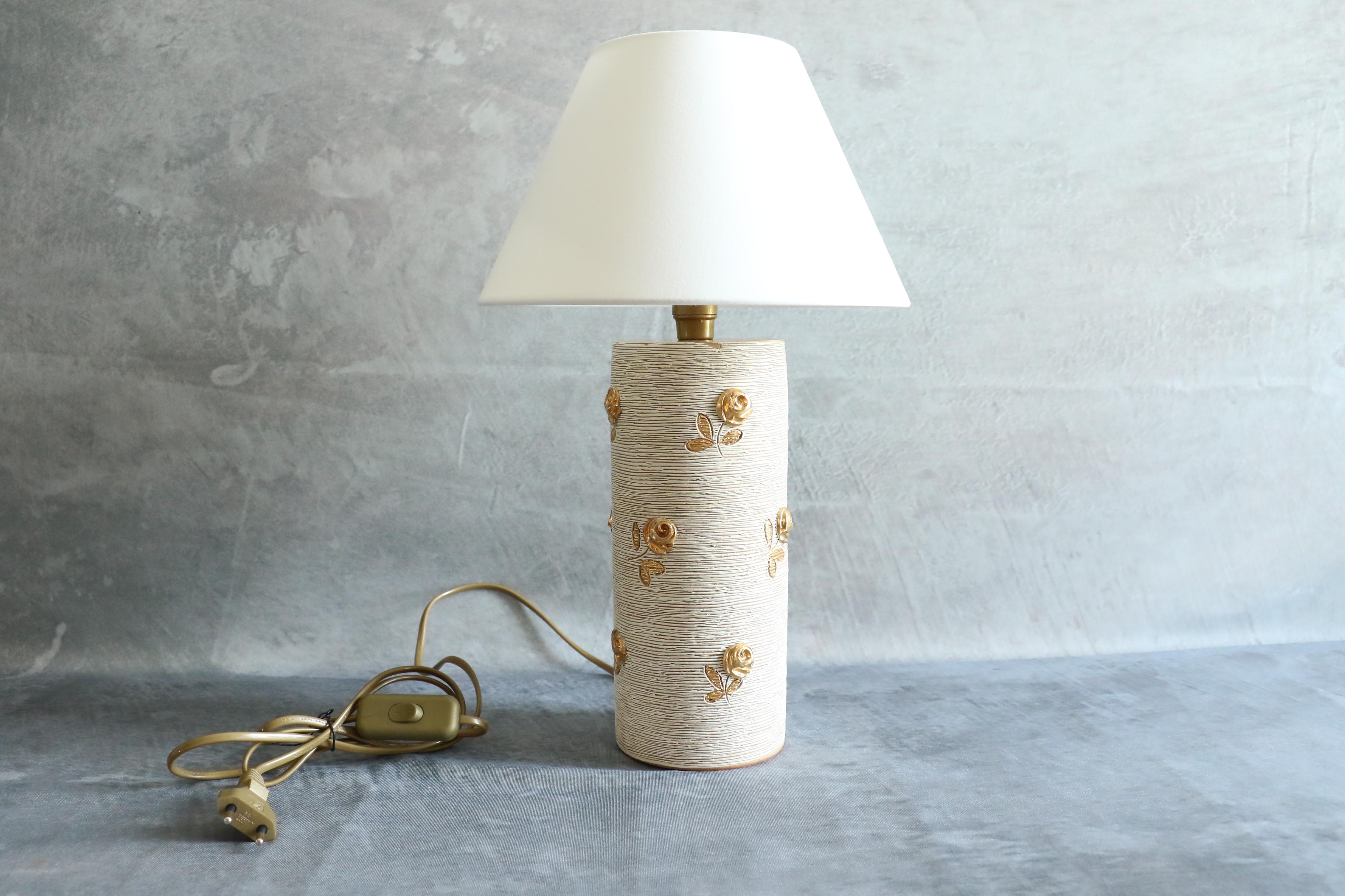 Lampada da tavolo in ceramica italiana del 1960 di Romacrea, Roma In condizioni buone in vendita a Camblanes et Meynac, FR