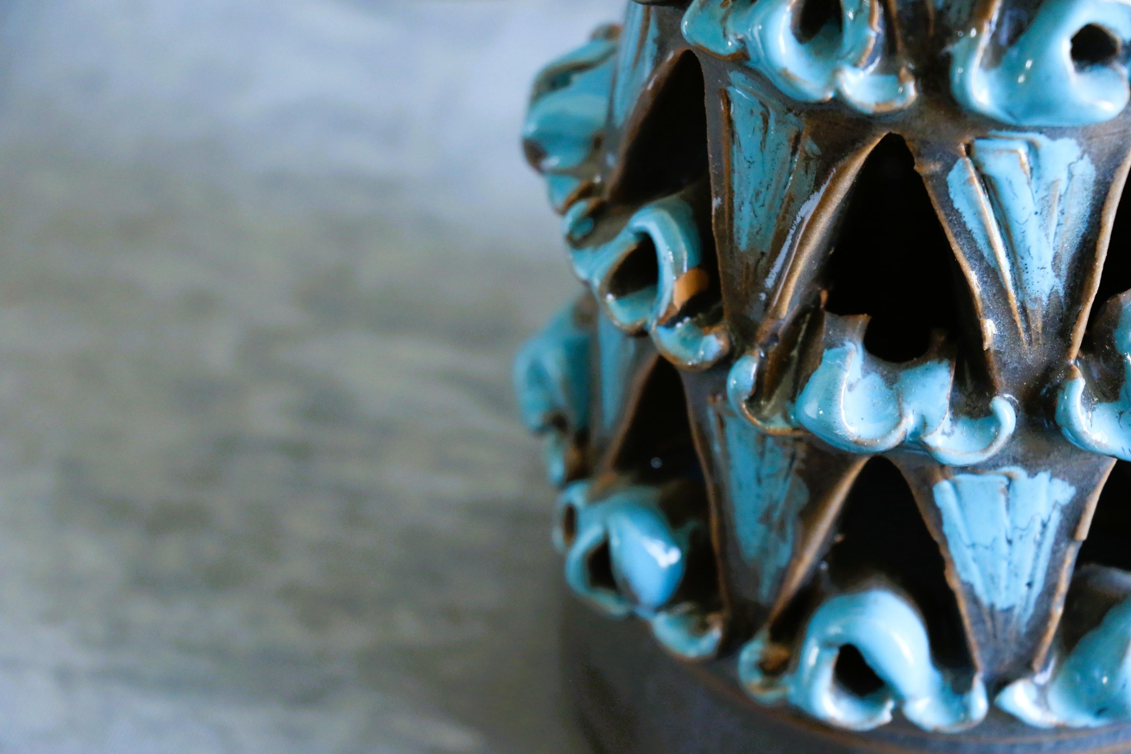 Lampada da tavolo in ceramica italiana del 1960 di Romacrea, Roma In condizioni buone in vendita a Camblanes et Meynac, FR