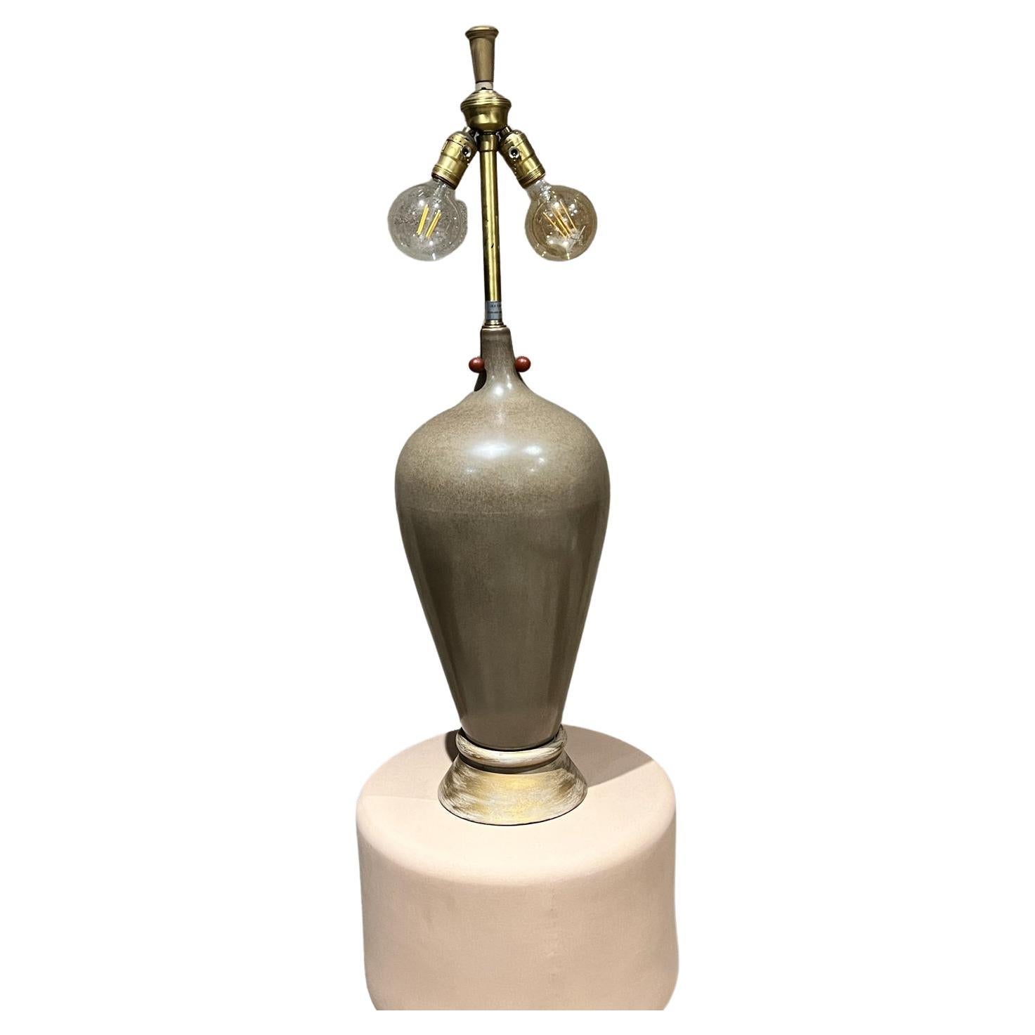 1960s Italian Ceramic Table Lamp by The Marbro Lamp Company