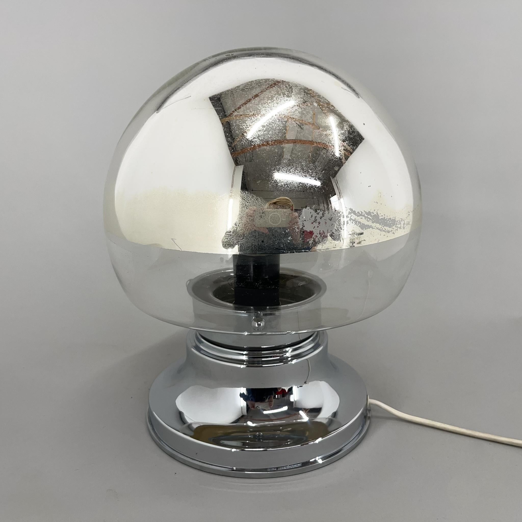 1960's Italian Chrome Table Lamp For Sale 3