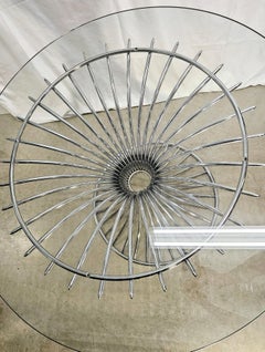 1960s Italian Chrome Tulip "Margot" Dining Table, by Gastone Rinaldi for RIMA