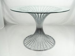 1960s Italian Chrome Tulip "Margot" Dining Table, by Gastone Rinaldi for RIMA