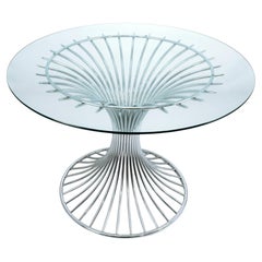 1960s Italian Chrome Tulip "Margot" Dining Table, by Gastone Rinaldi for RIMA