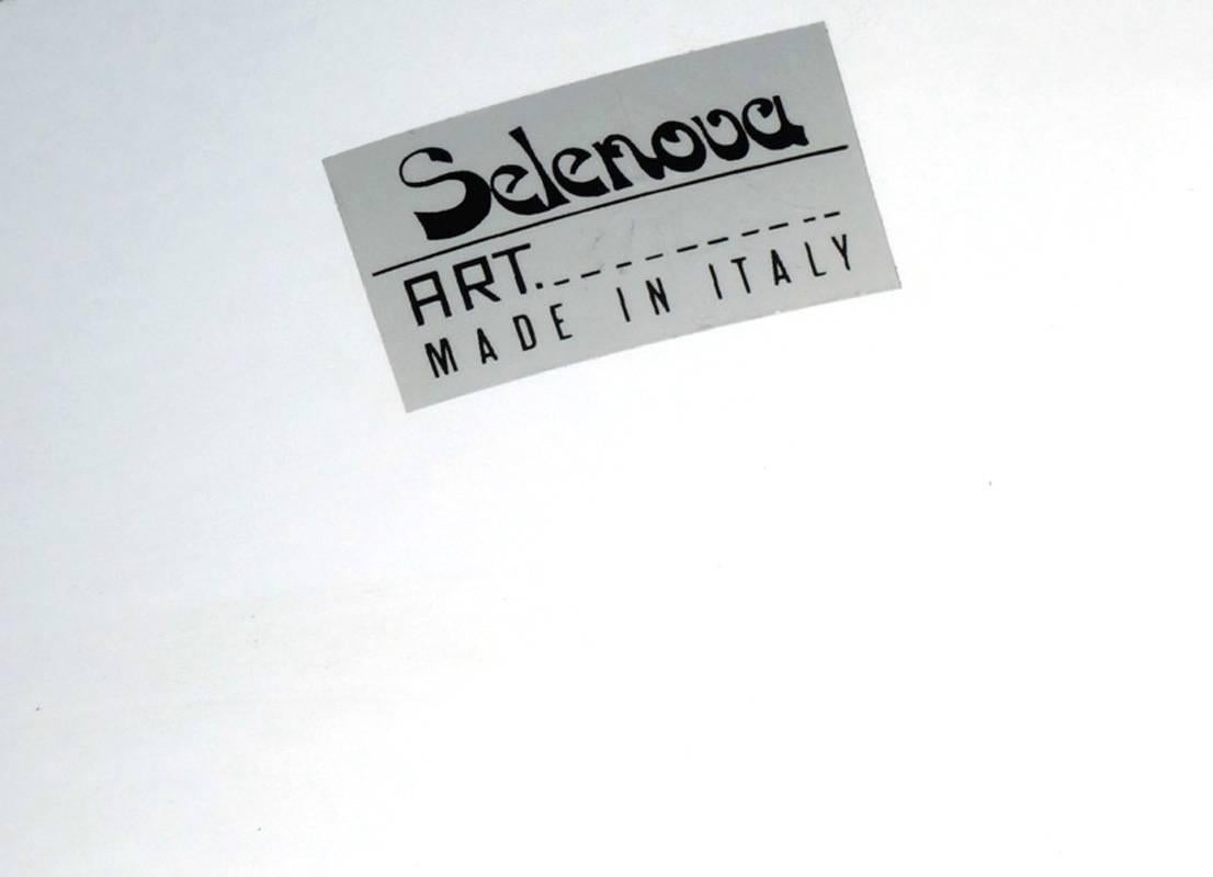 Modern 1960s Italian Design by Selenova Glass Table Lamp For Sale