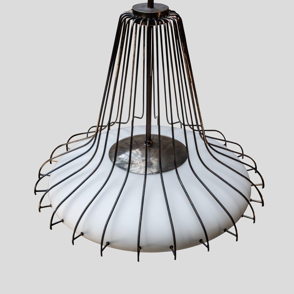 Mid-Century Modern 1960s Italian Design Medusa Light in the Style of Angelo Lelli For Sale