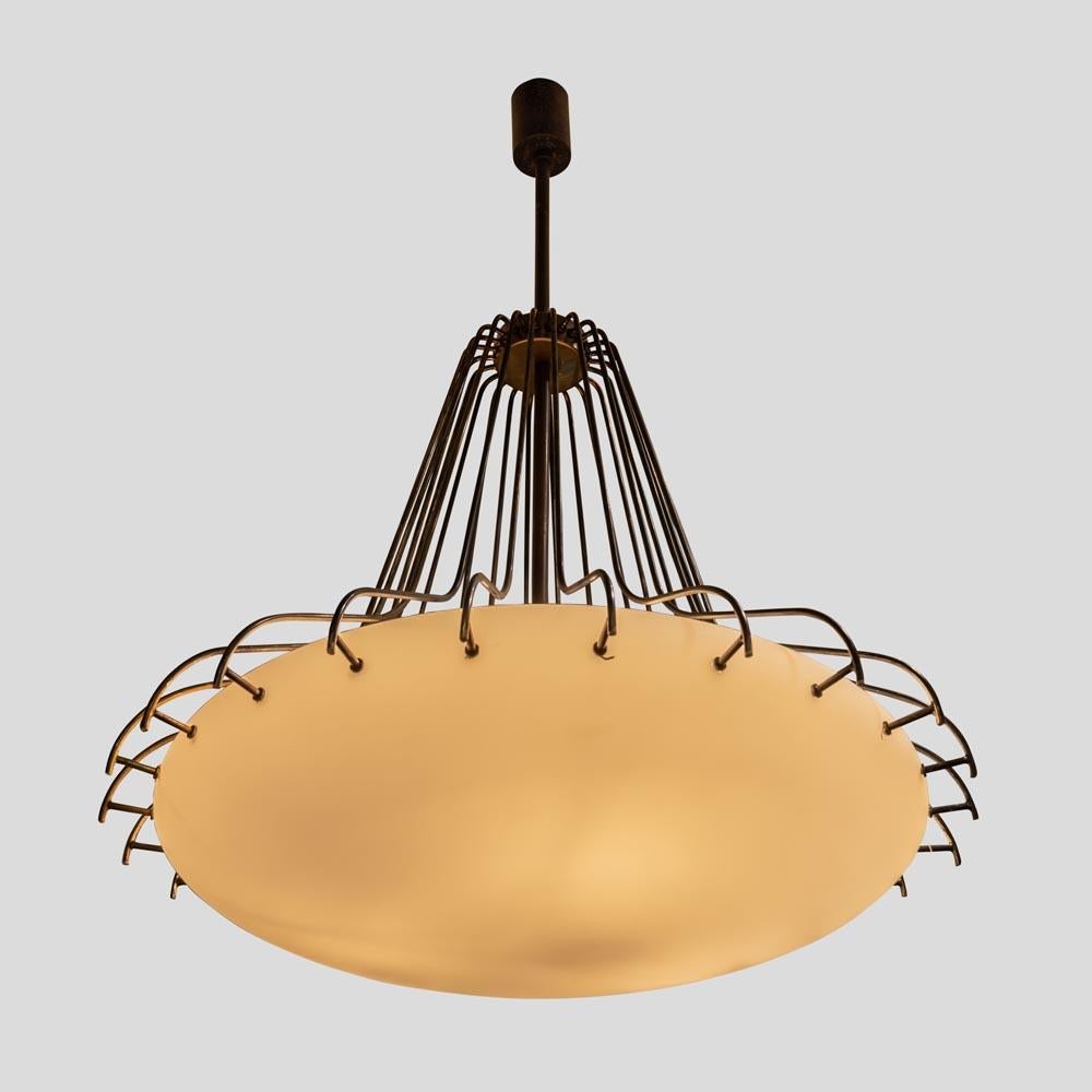 Mid-20th Century 1960s Italian Design Medusa Light in the Style of Angelo Lelli For Sale