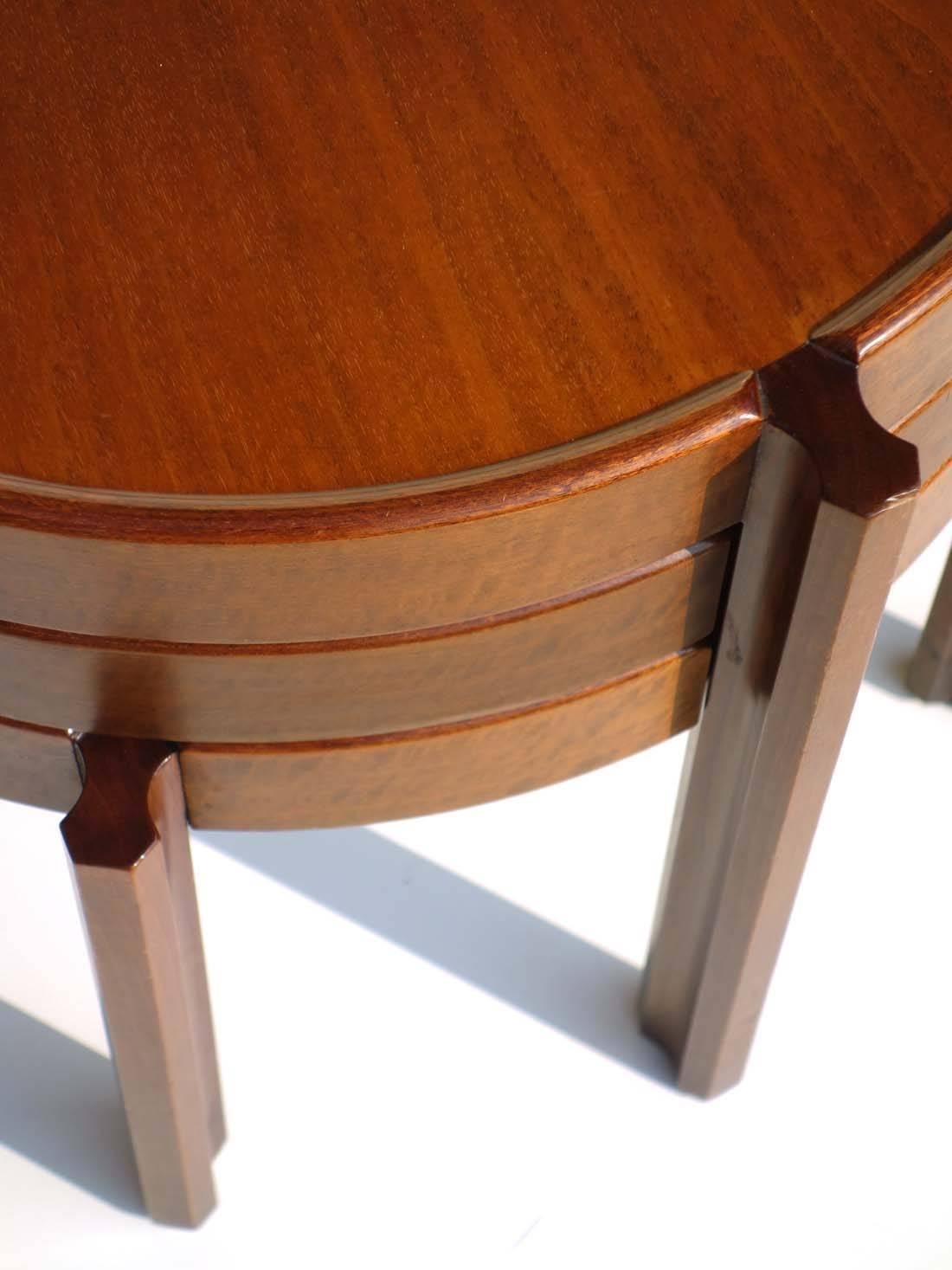 Mid-20th Century 1960s Italian Design Wood Nasting Coffee Tables