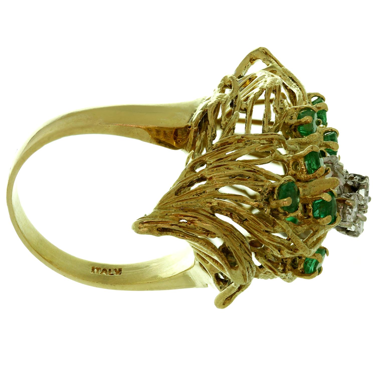 vintage italian gold rings
