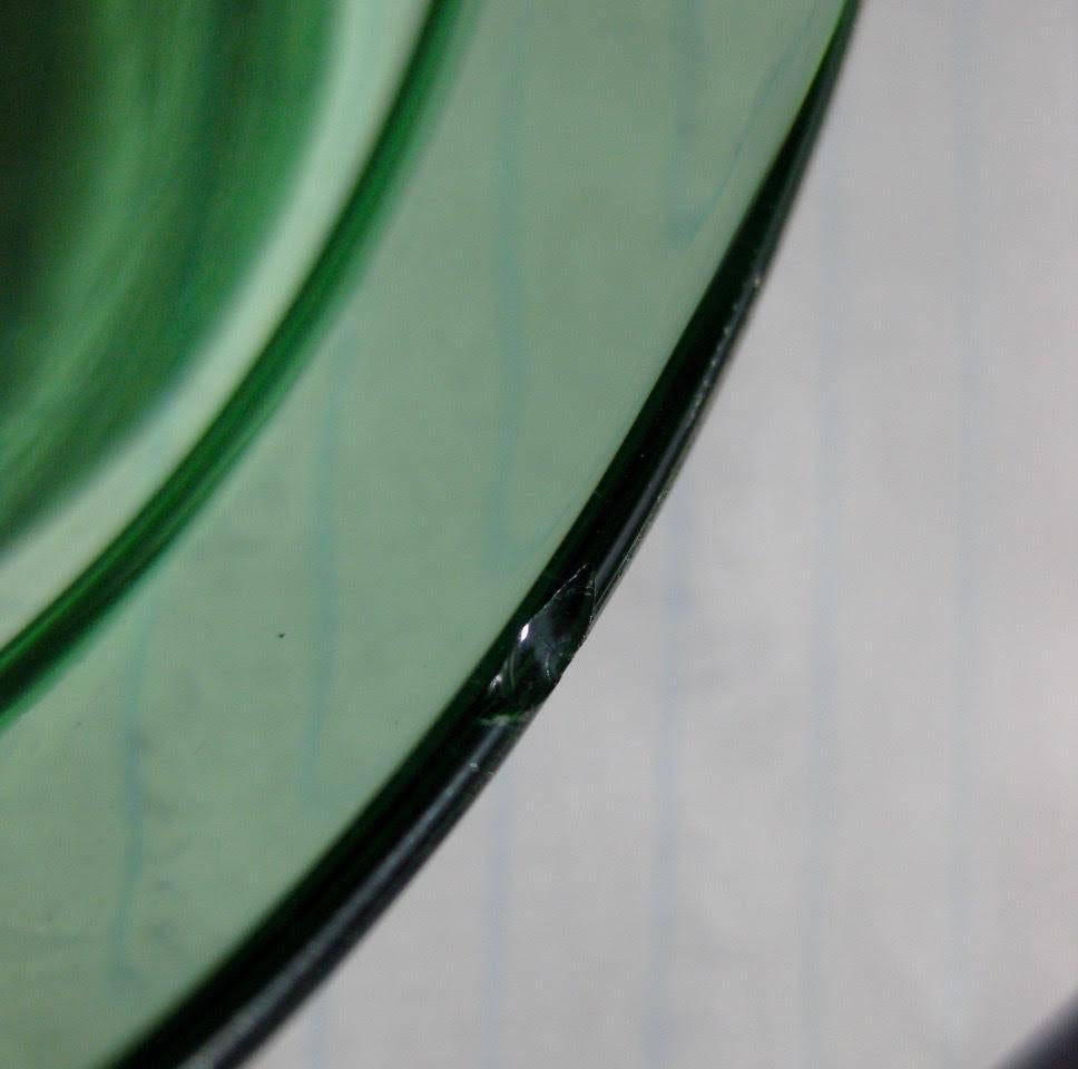 1960s Italian Empoli Green Optic Art Glass Apothecary Jar In Good Condition For Sale In Sacramento, CA