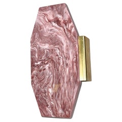 Pull de porte italien en faux marbre des années 1960