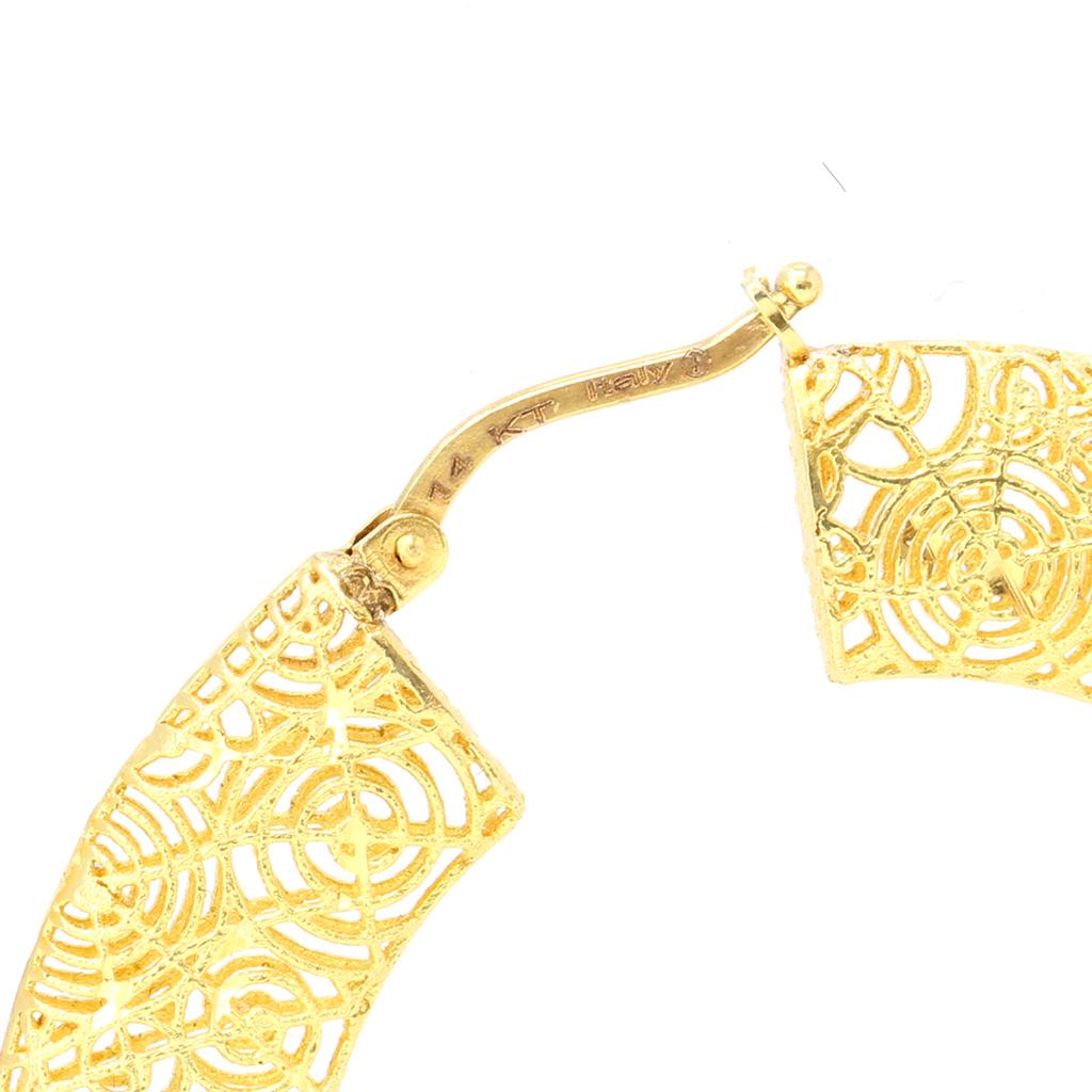 gold filigree earrings italy
