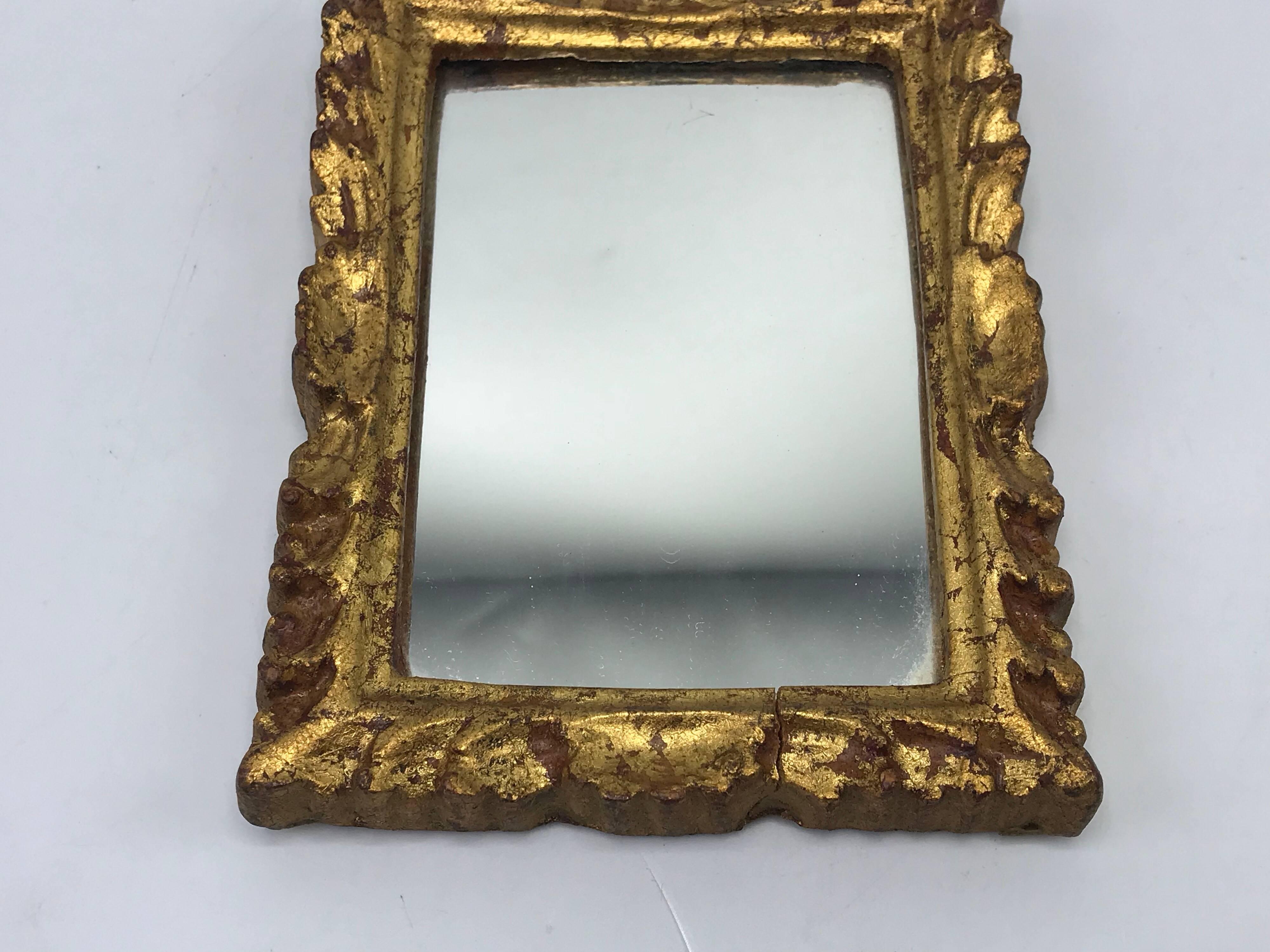 1960s Italian Florentine Rectangular Mirror In Good Condition In Richmond, VA