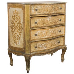 1960s Italian Gilded Chest of Drawers