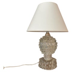Lámpara de mesa italiana de cristal de los años 60, de Barovier & Toso