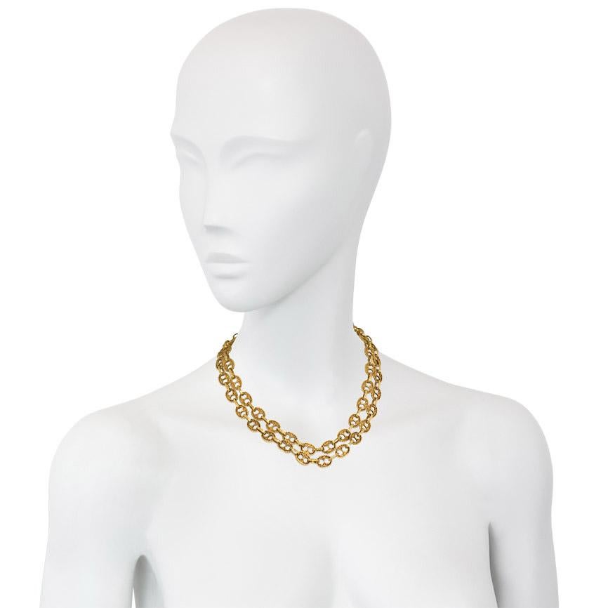 1960s Italian Gold Nautical Link Necklace 1