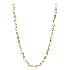 1960s Italian Gold Nautical Link Necklace