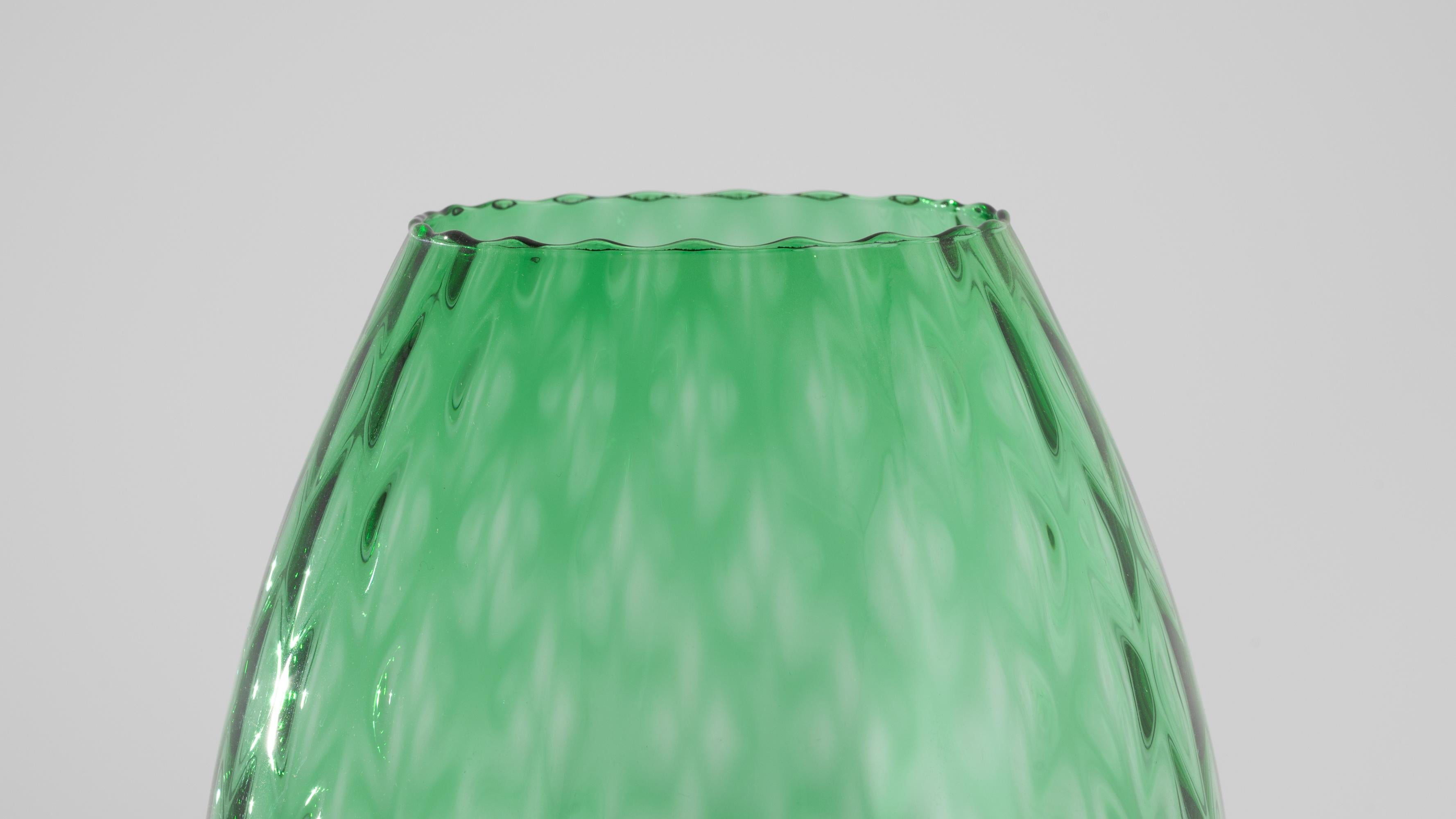 1960s Italian Green Glass Goblet For Sale 6