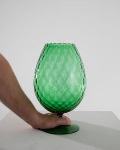 1960s Italian Green Glass Goblet
