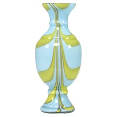 1960's Italian Hand Blown Glass Vase