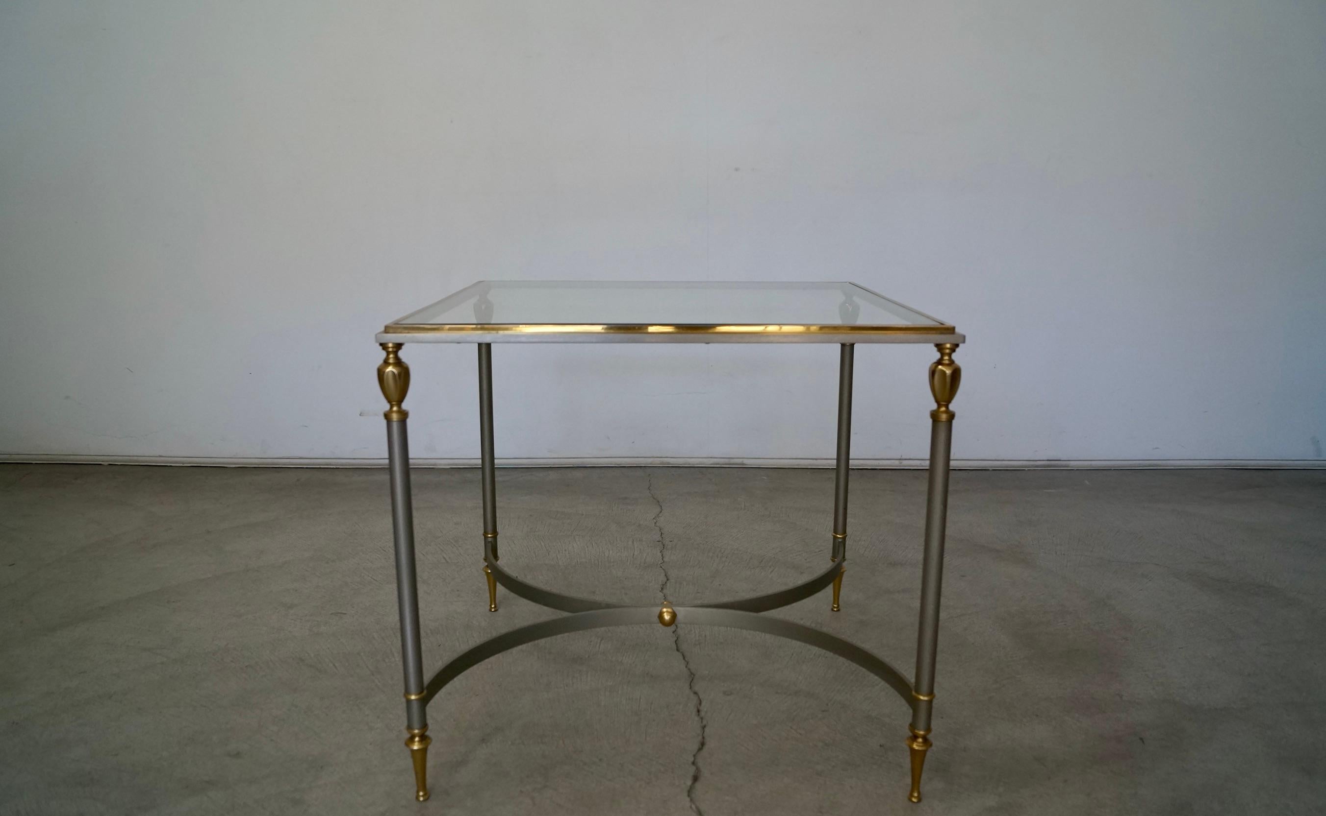 1960s Italian Hollywood Regency Side Table In Excellent Condition In Burbank, CA