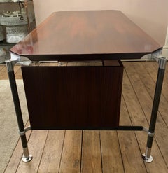 1960s Italian Ico Parisi Rosewood President's Writing Office Desk for MIM Roma