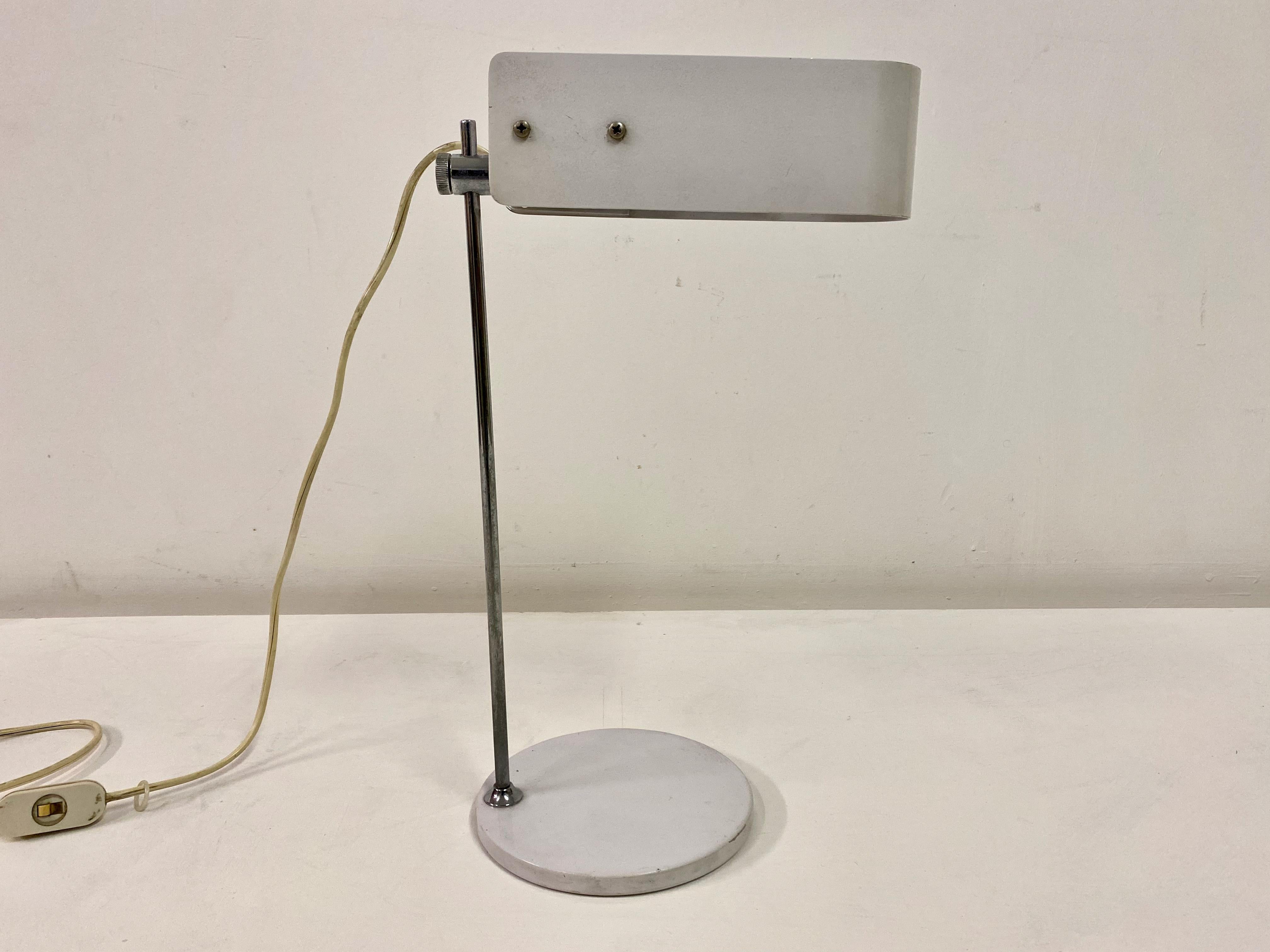 Mid-Century Modern 1960s, Italian, Industrial Desk Lamp For Sale
